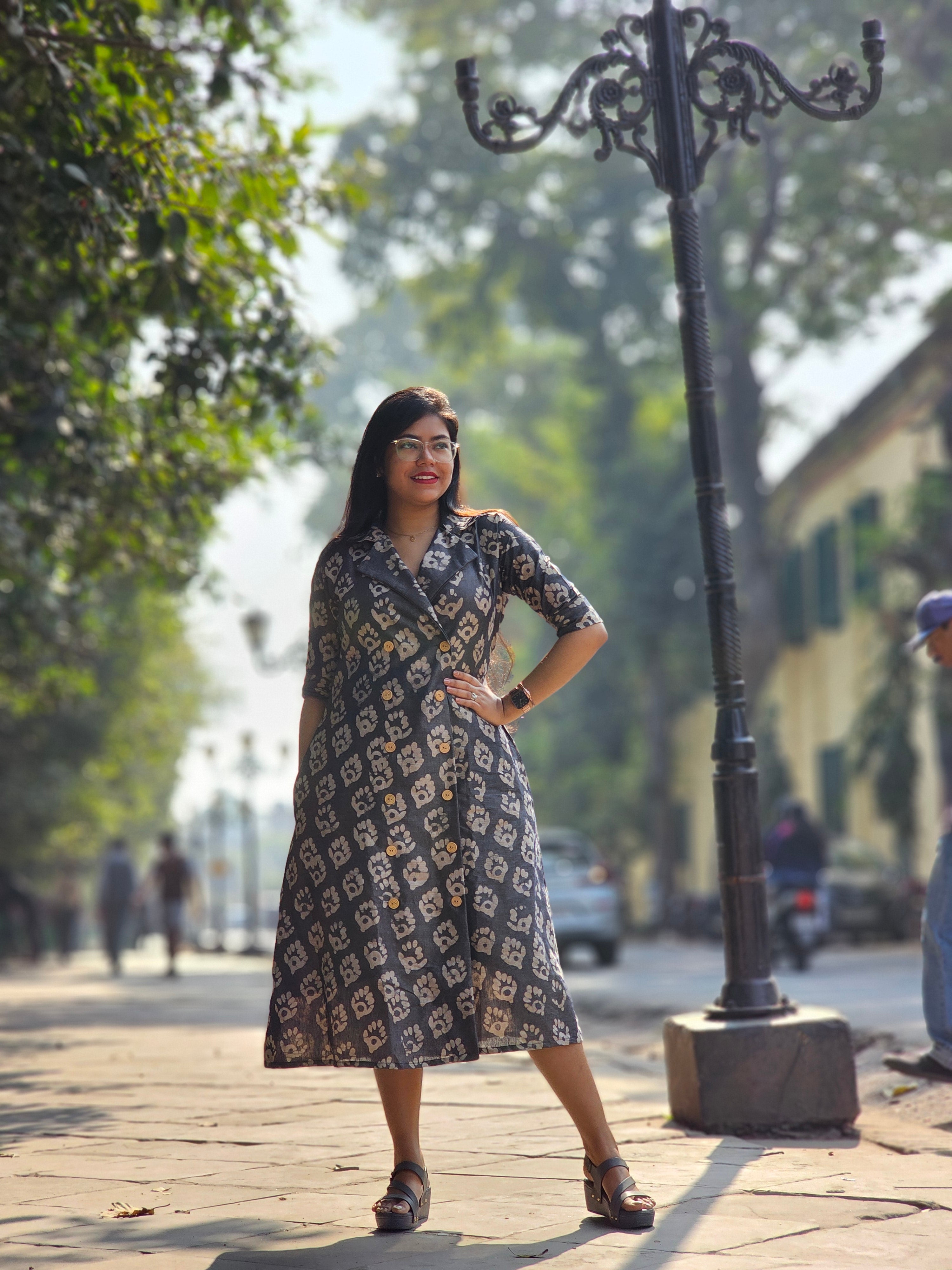 Cotton Tussar Bhagalpuri Dress
