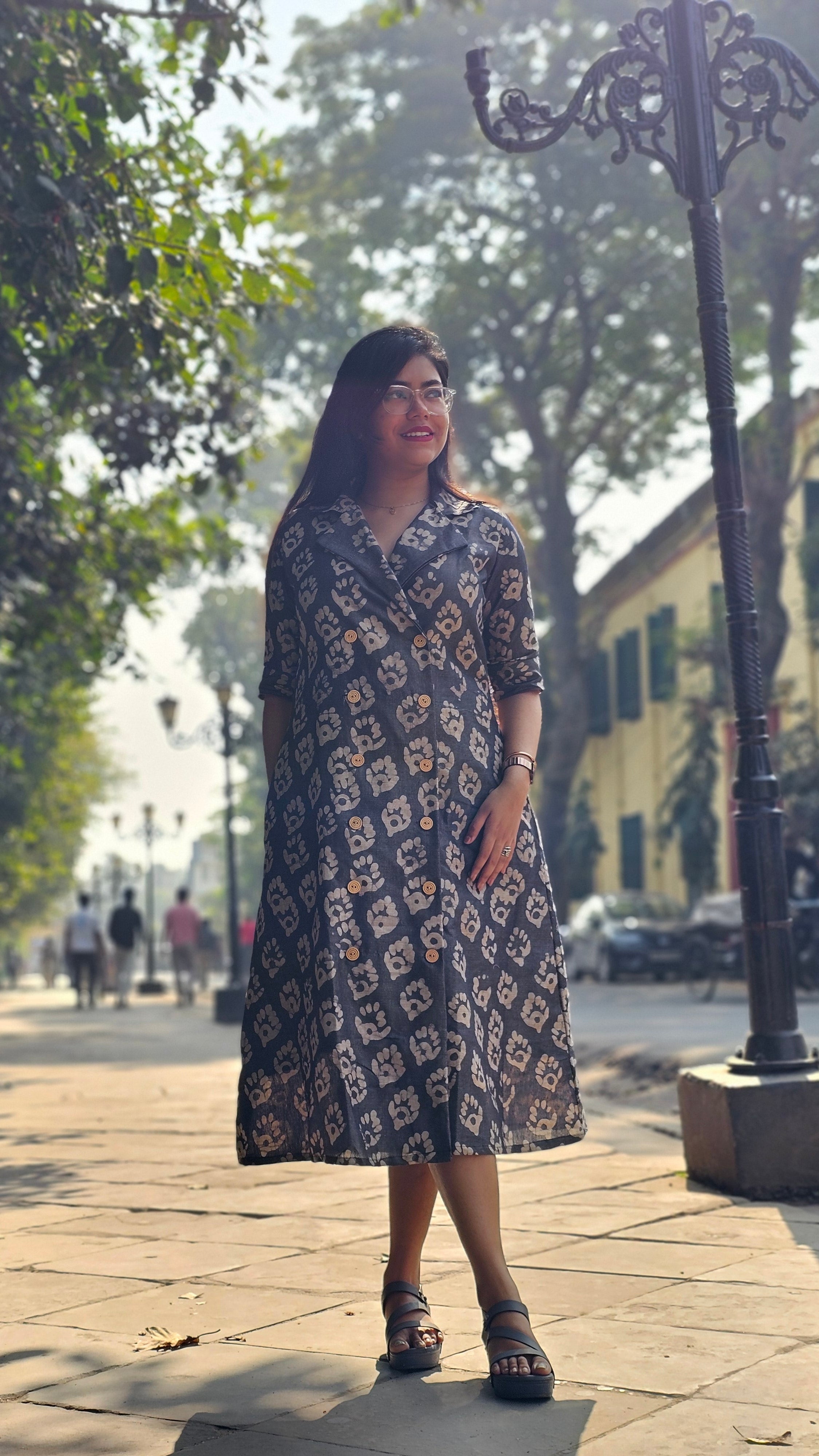 Cotton Tussar Bhagalpuri Dress