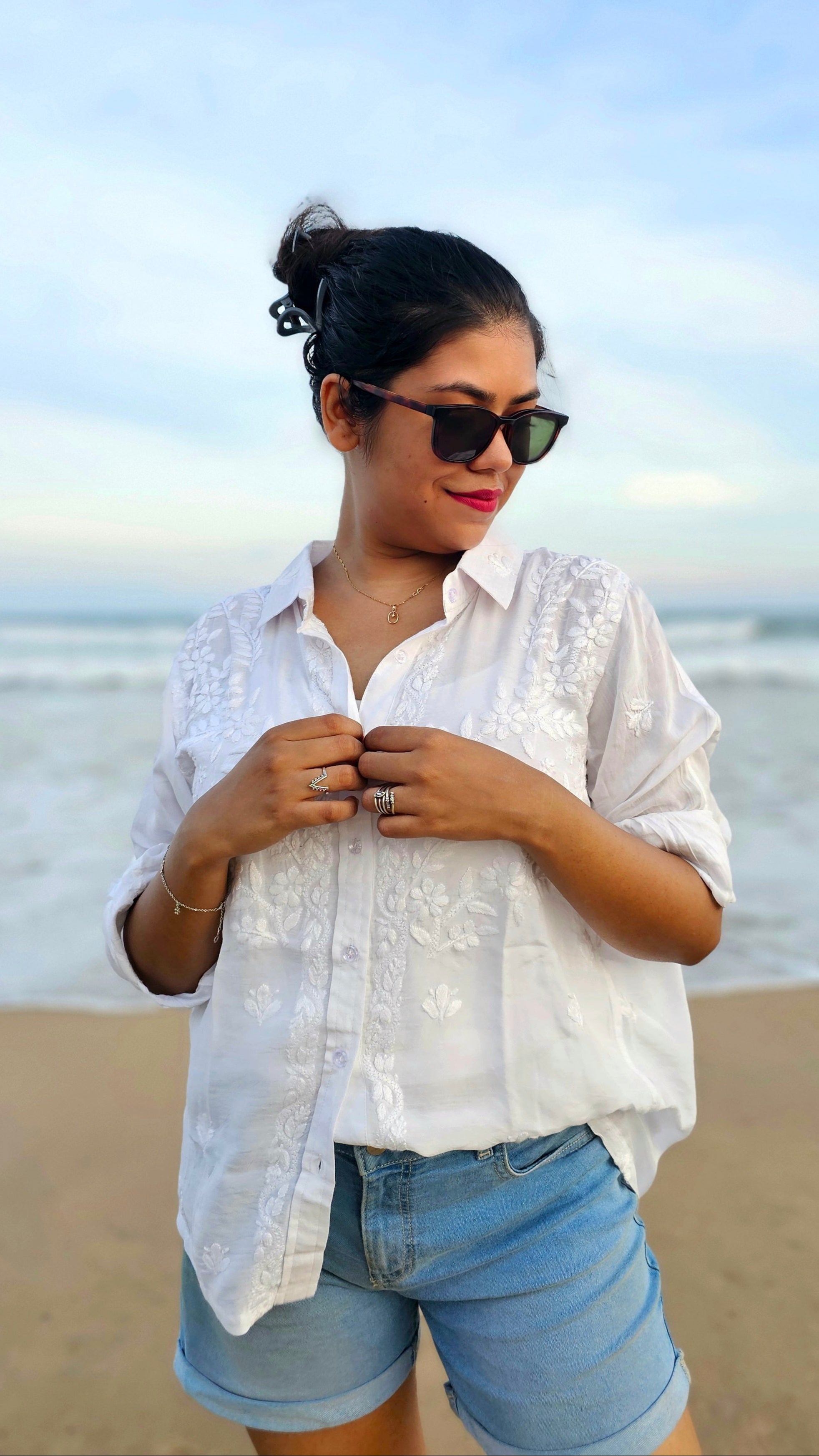 CHIKANKARI "ALLWAYS" SHIRT