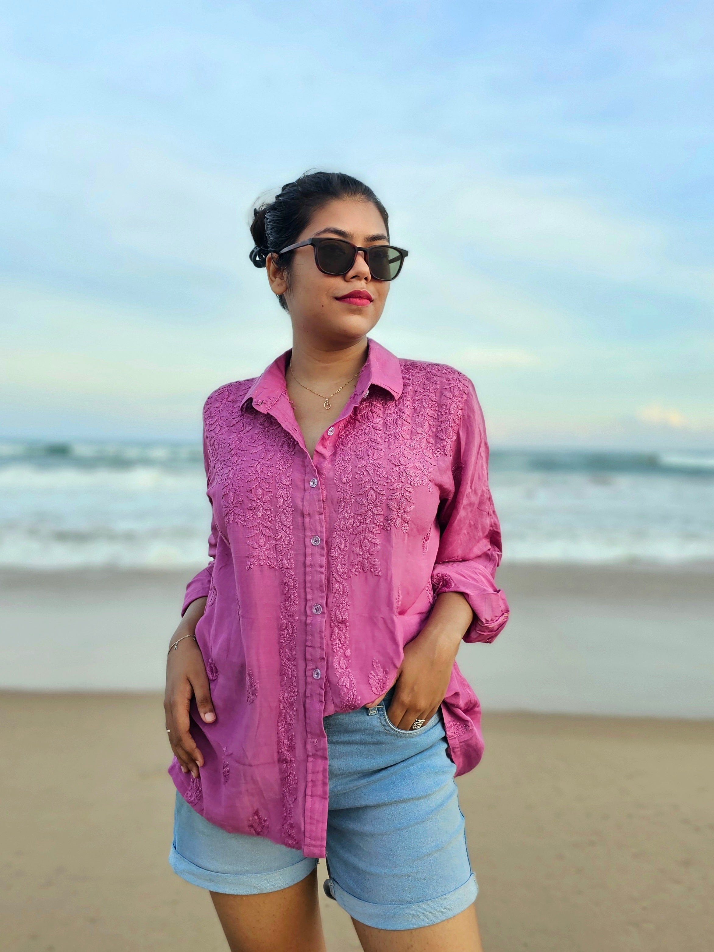 CHIKANKARI "ALLWAYS" SHIRT