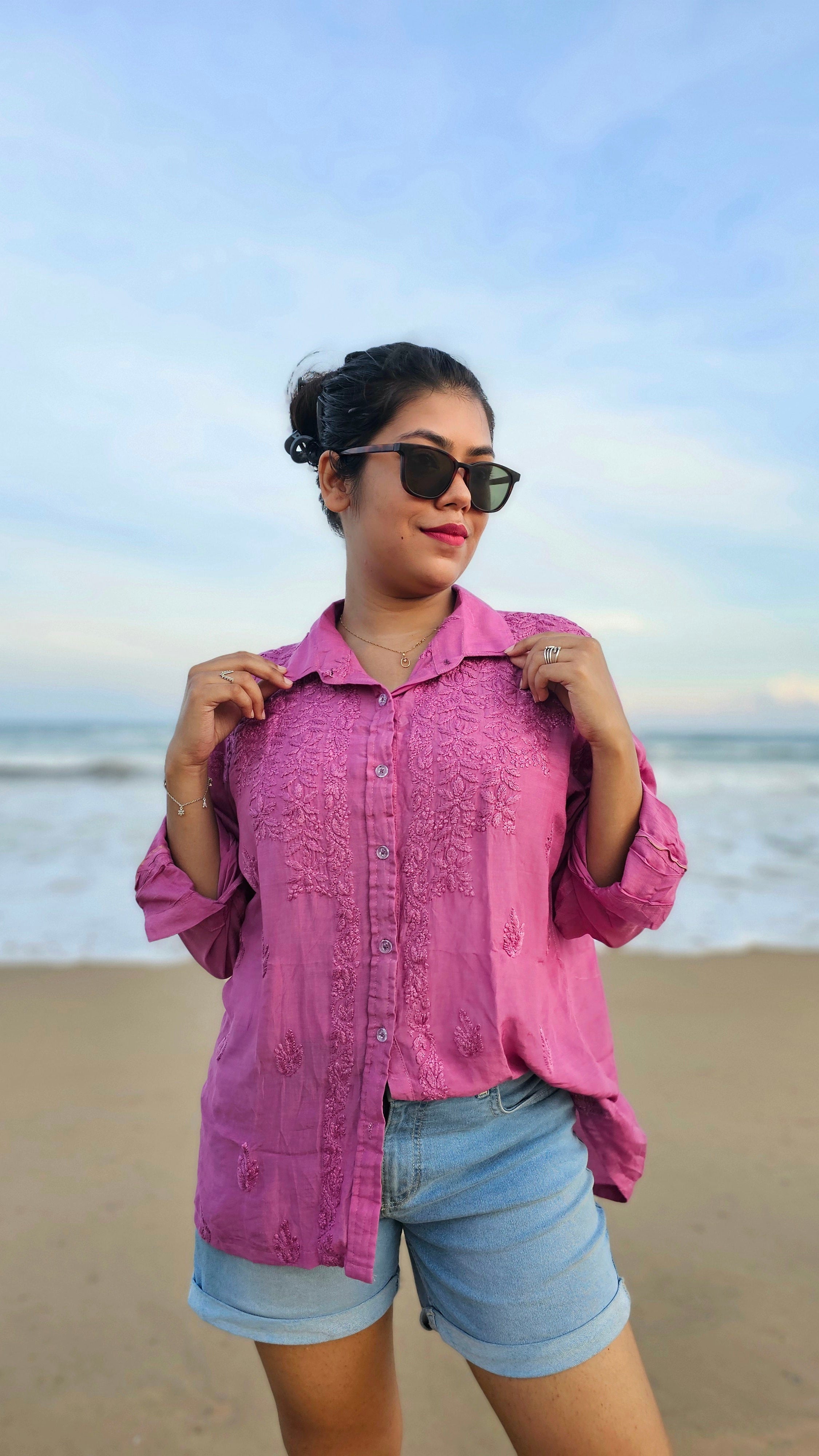 CHIKANKARI "ALLWAYS" SHIRT