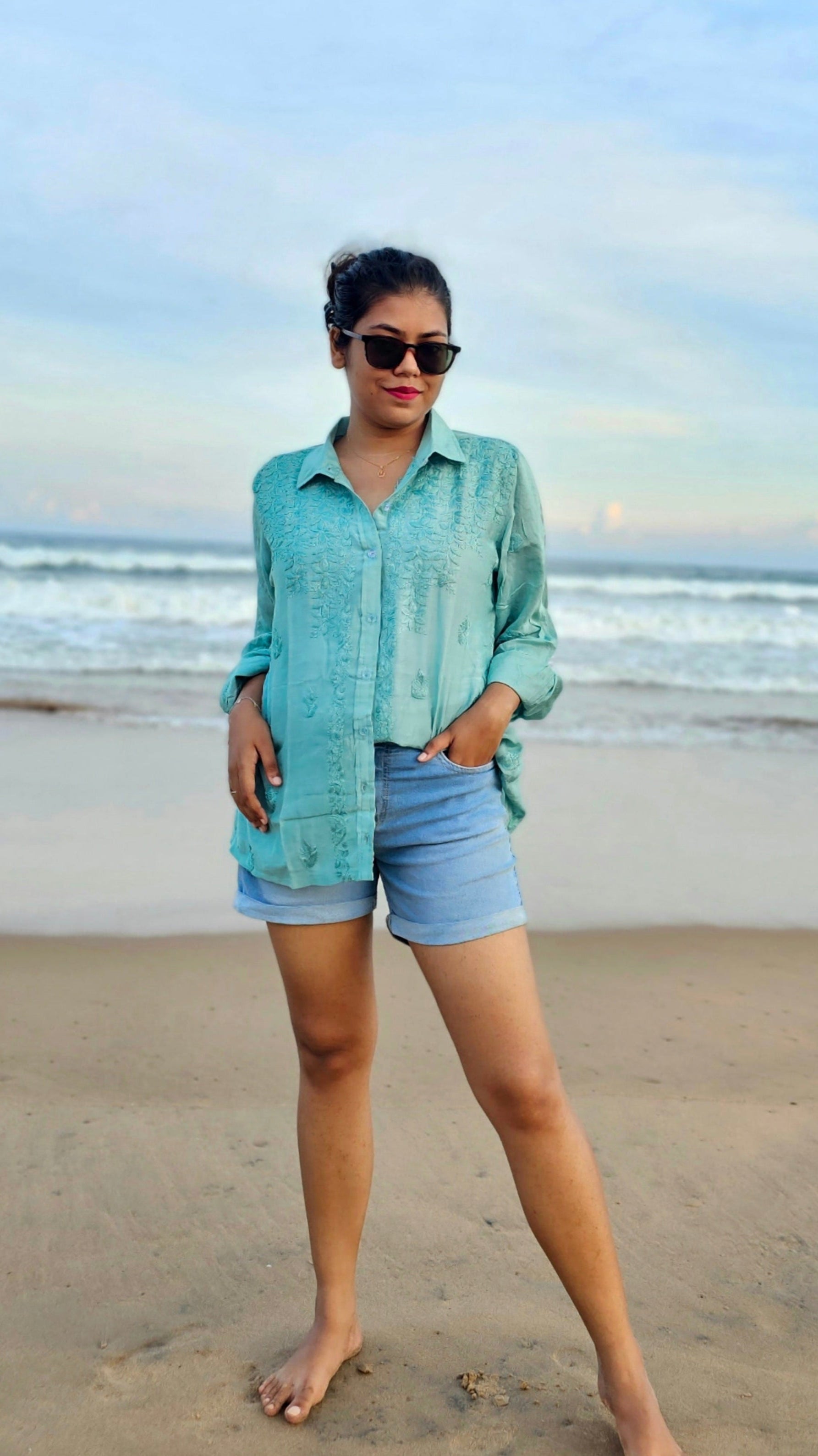 CHIKANKARI "ALLWAYS" SHIRT