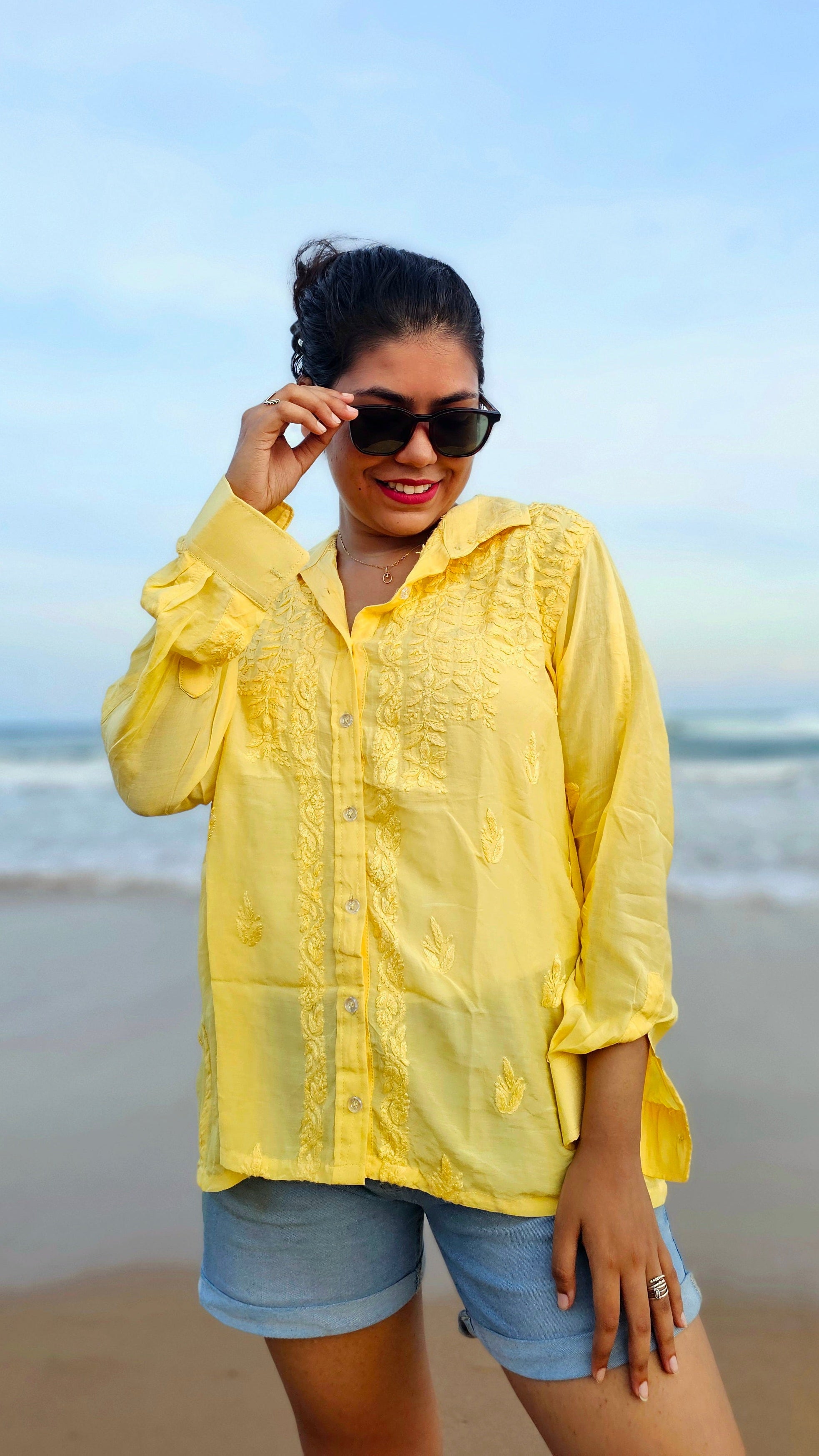 CHIKANKARI "ALLWAYS" SHIRT
