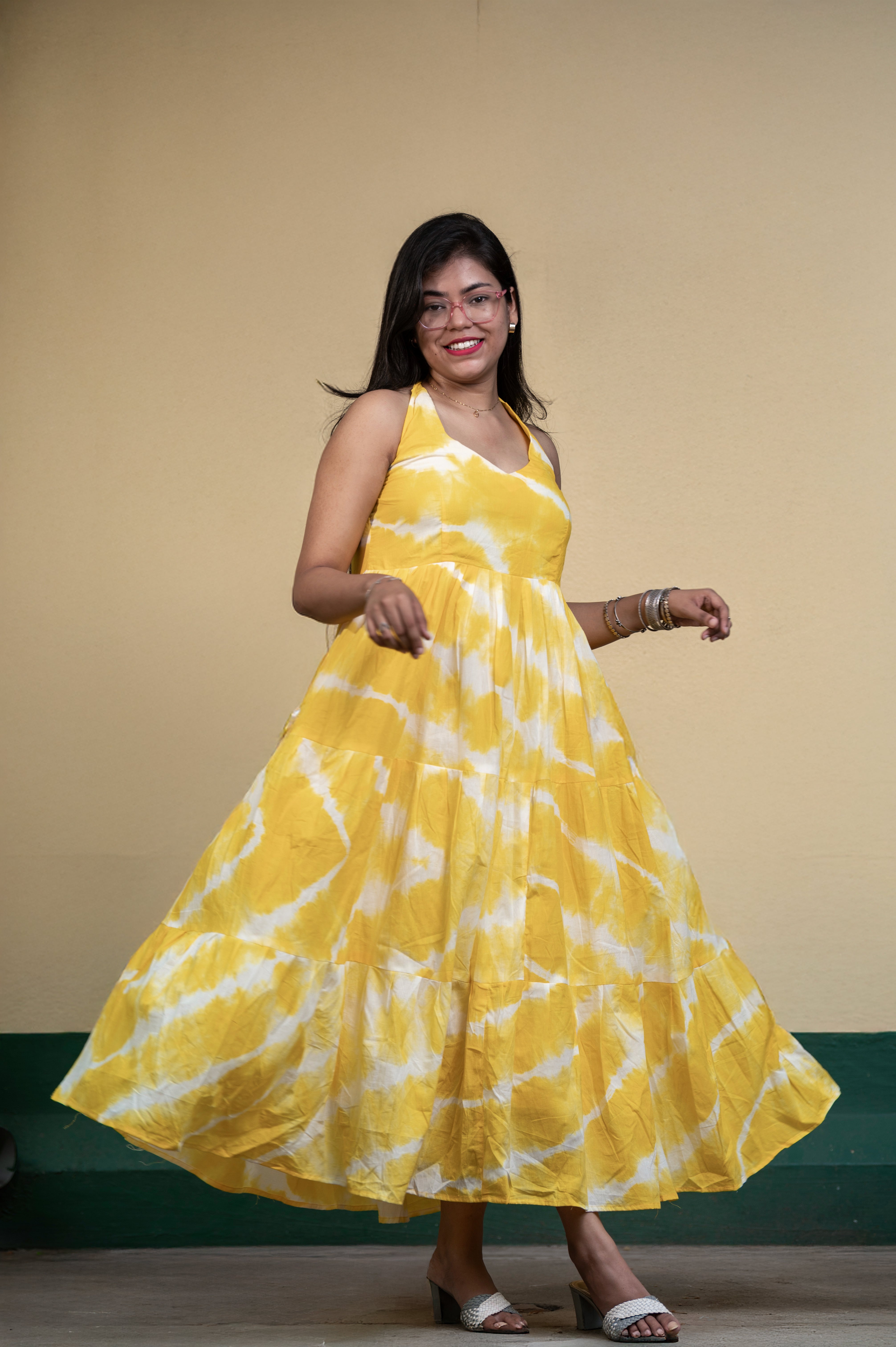 Inara Yellow Dye-verse Dress