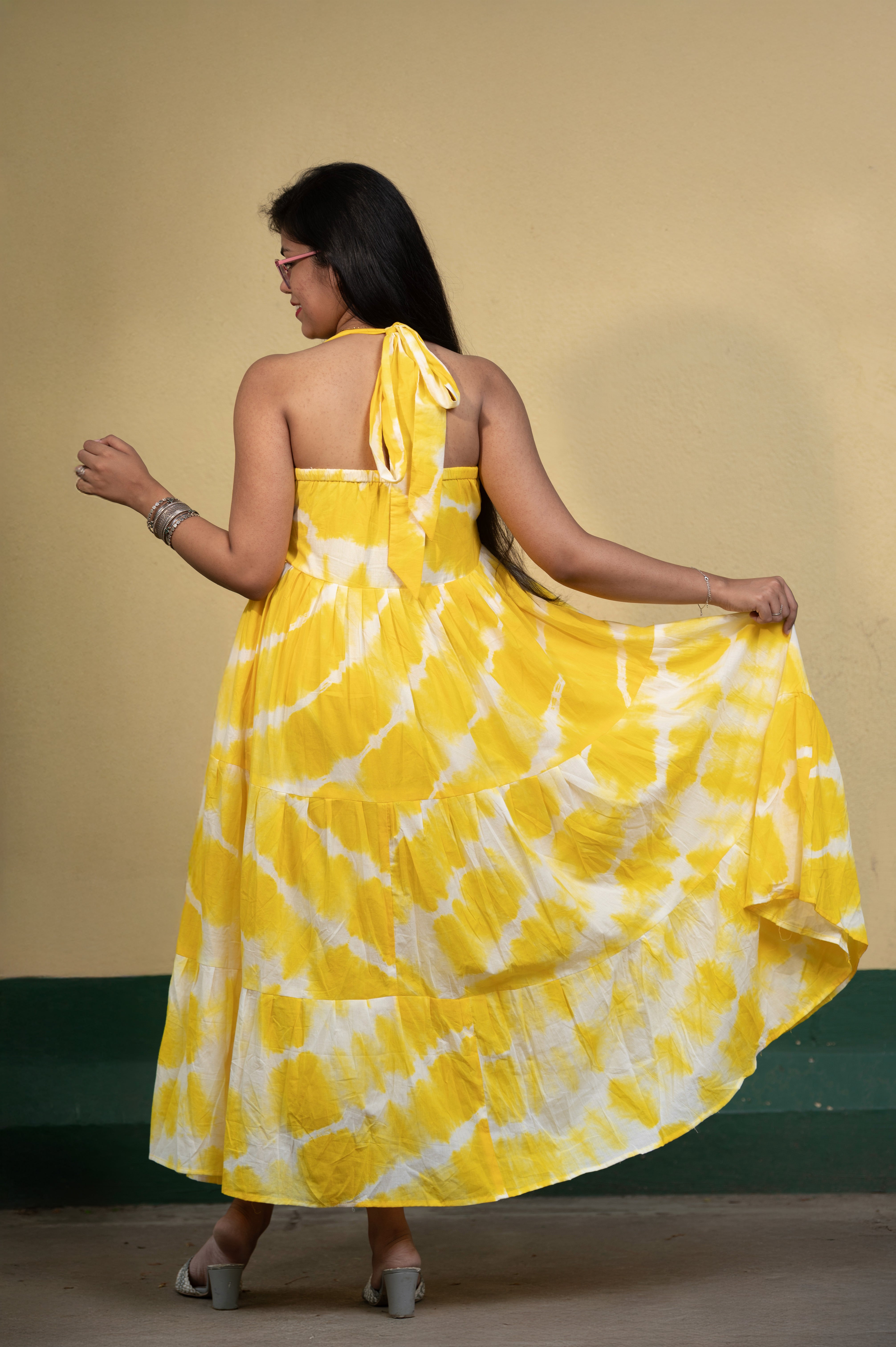 Inara Yellow Dye-verse Dress