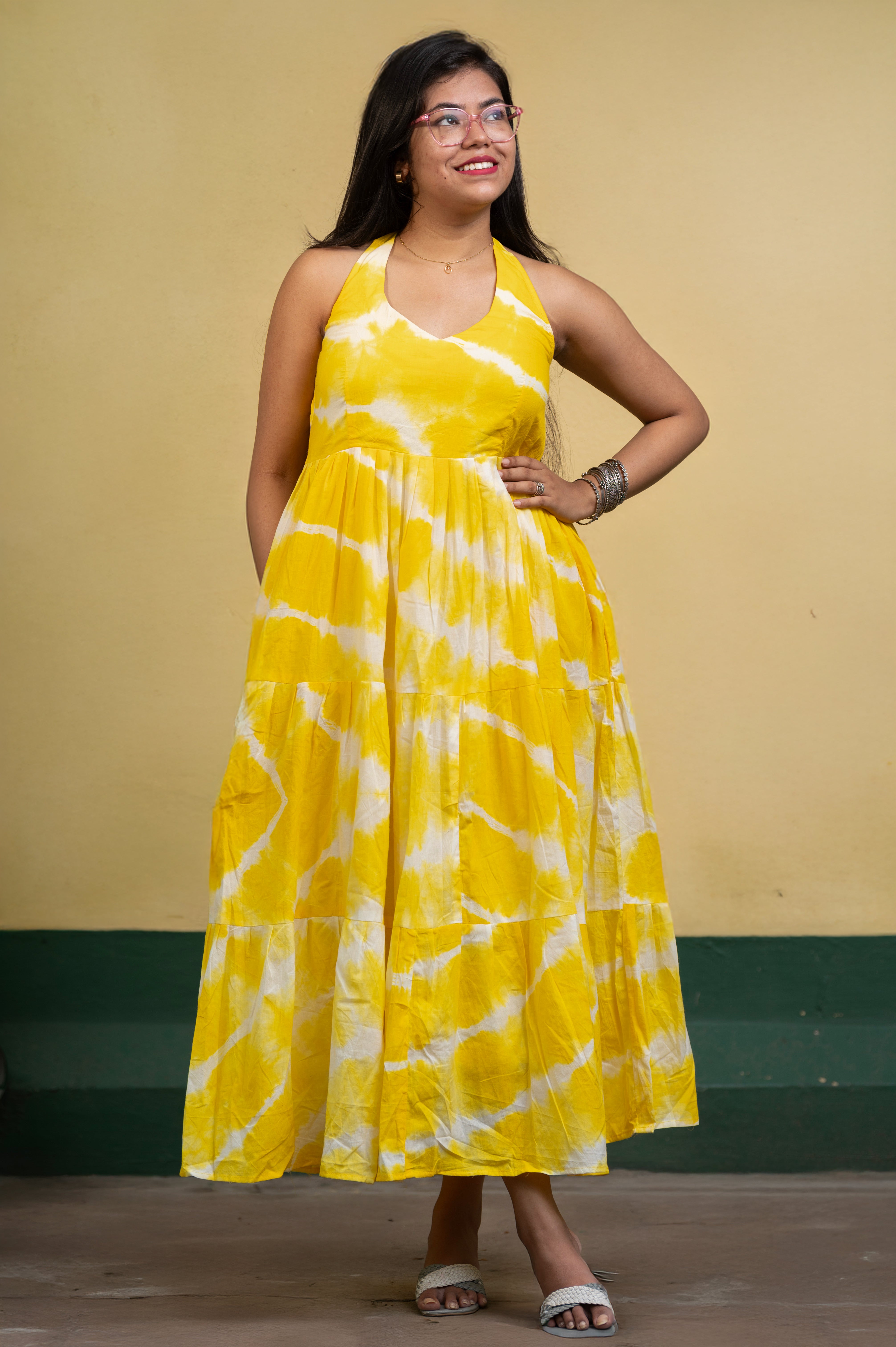 Inara Yellow Dye-verse Dress