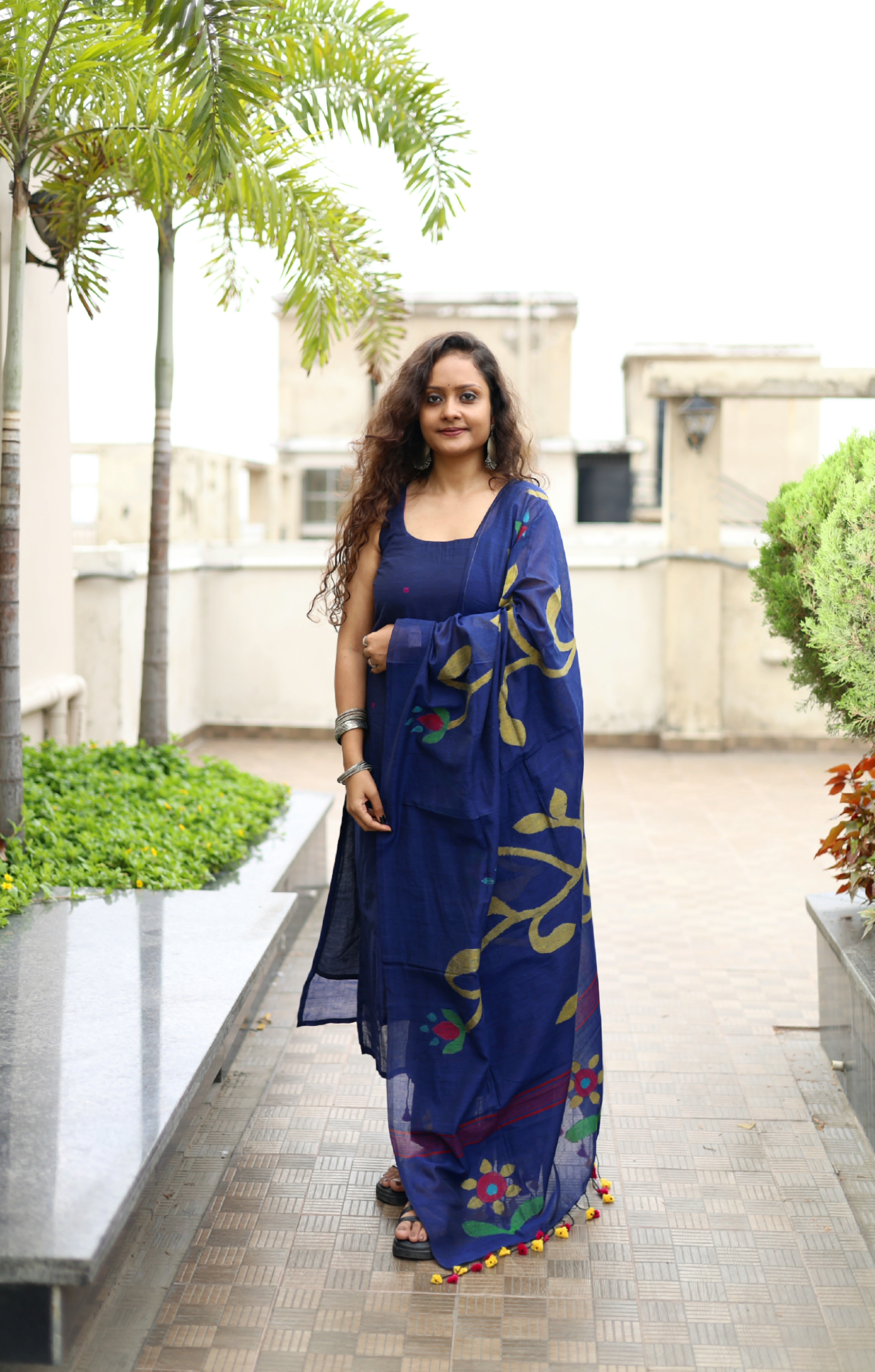 Handloom "Lata" Jamdani Suit Set
