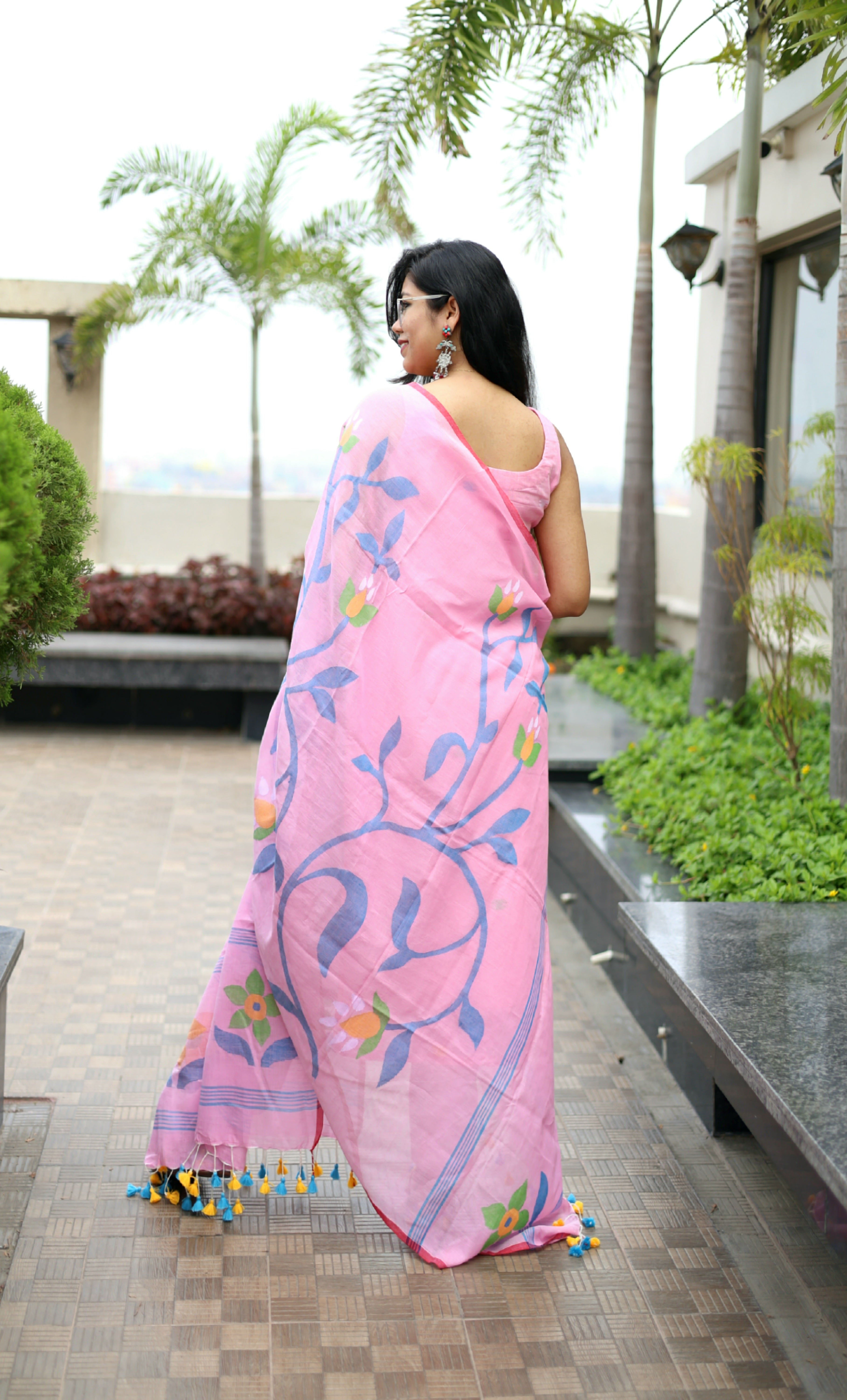 Handloom "Lata" Jamdani Suit Set