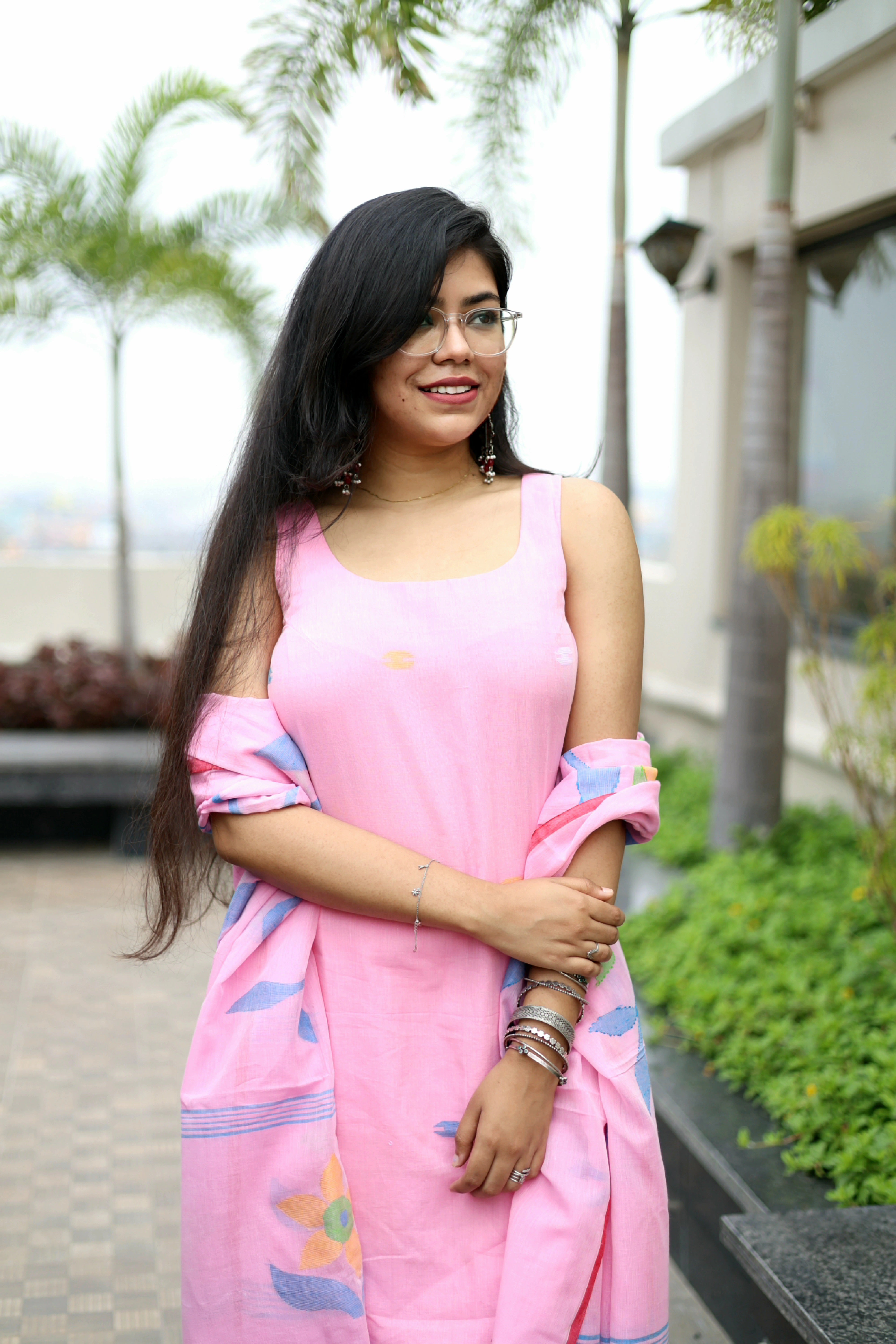 Handloom "Lata" Jamdani Suit Set