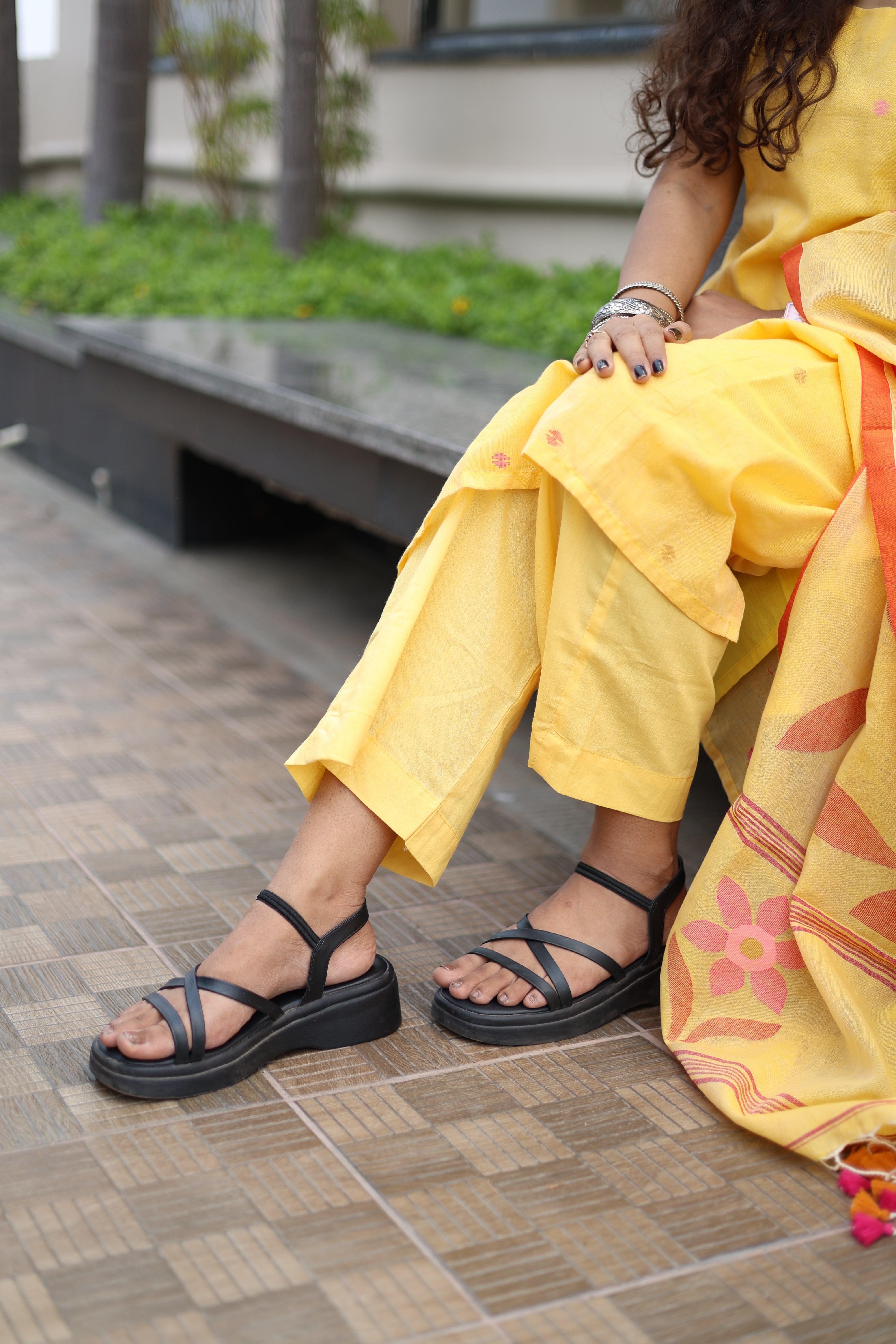 Handloom "Lata" Jamdani Suit Set
