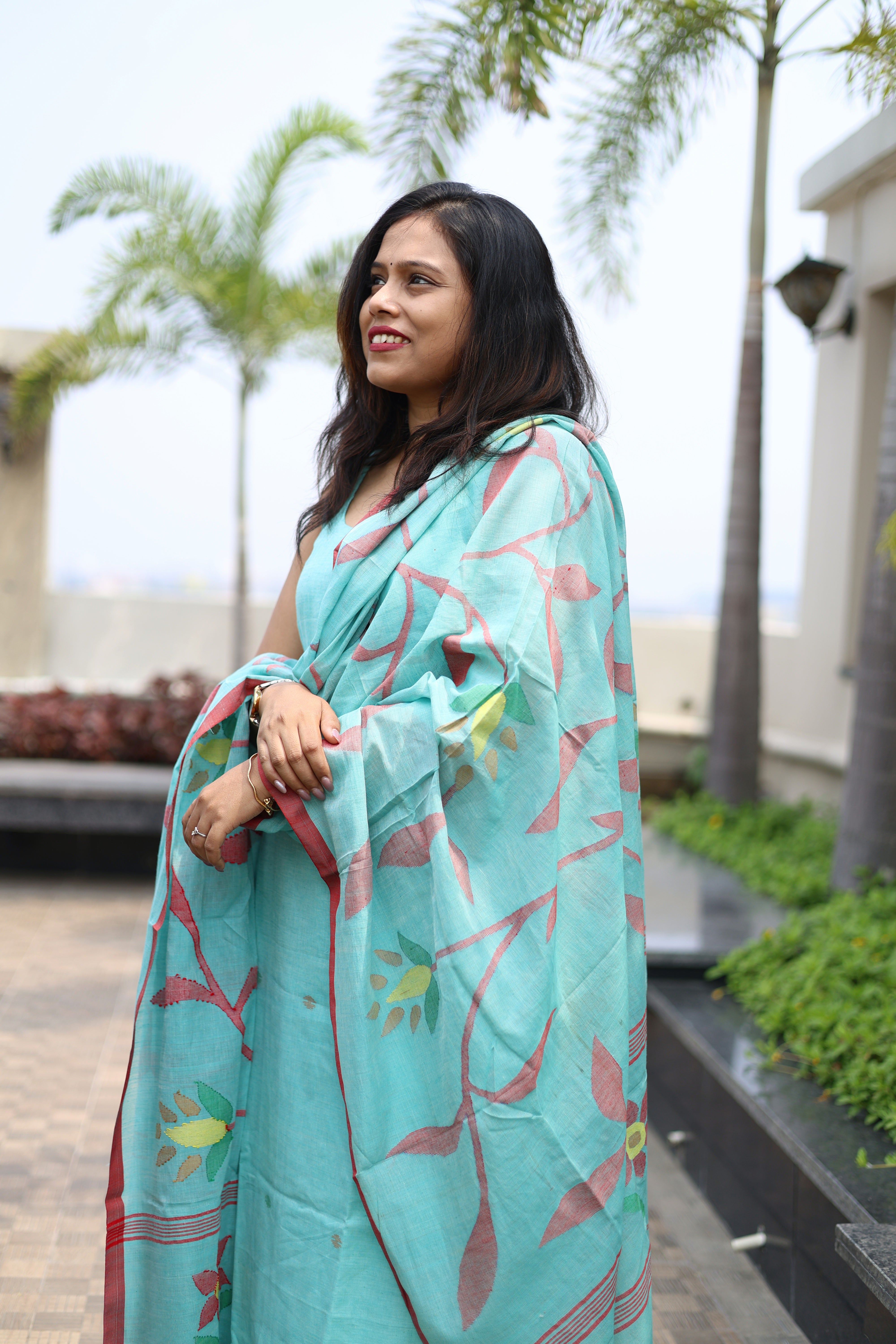 Handloom "Lata" Jamdani Suit Set