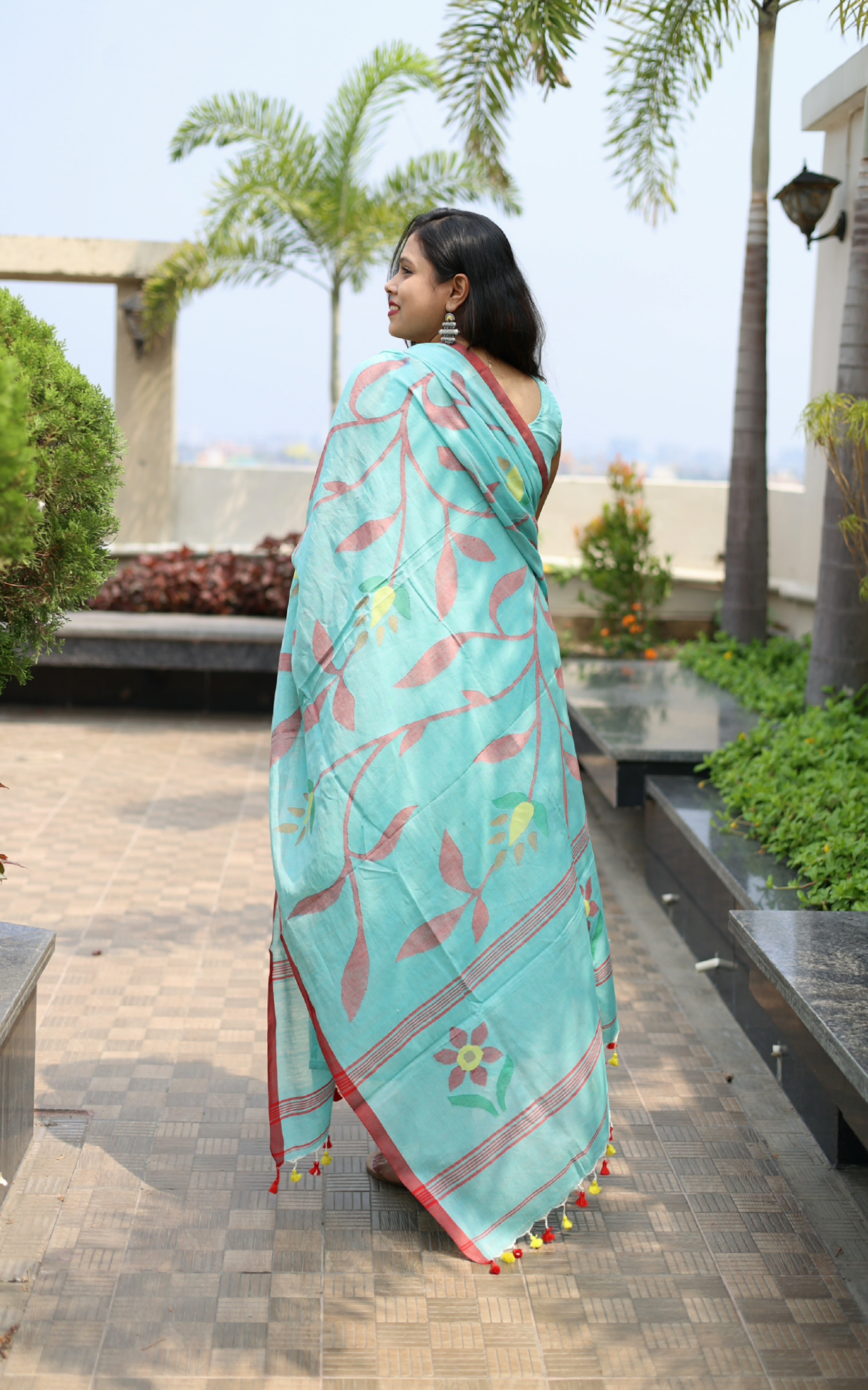 Handloom "Lata" Jamdani Suit Set