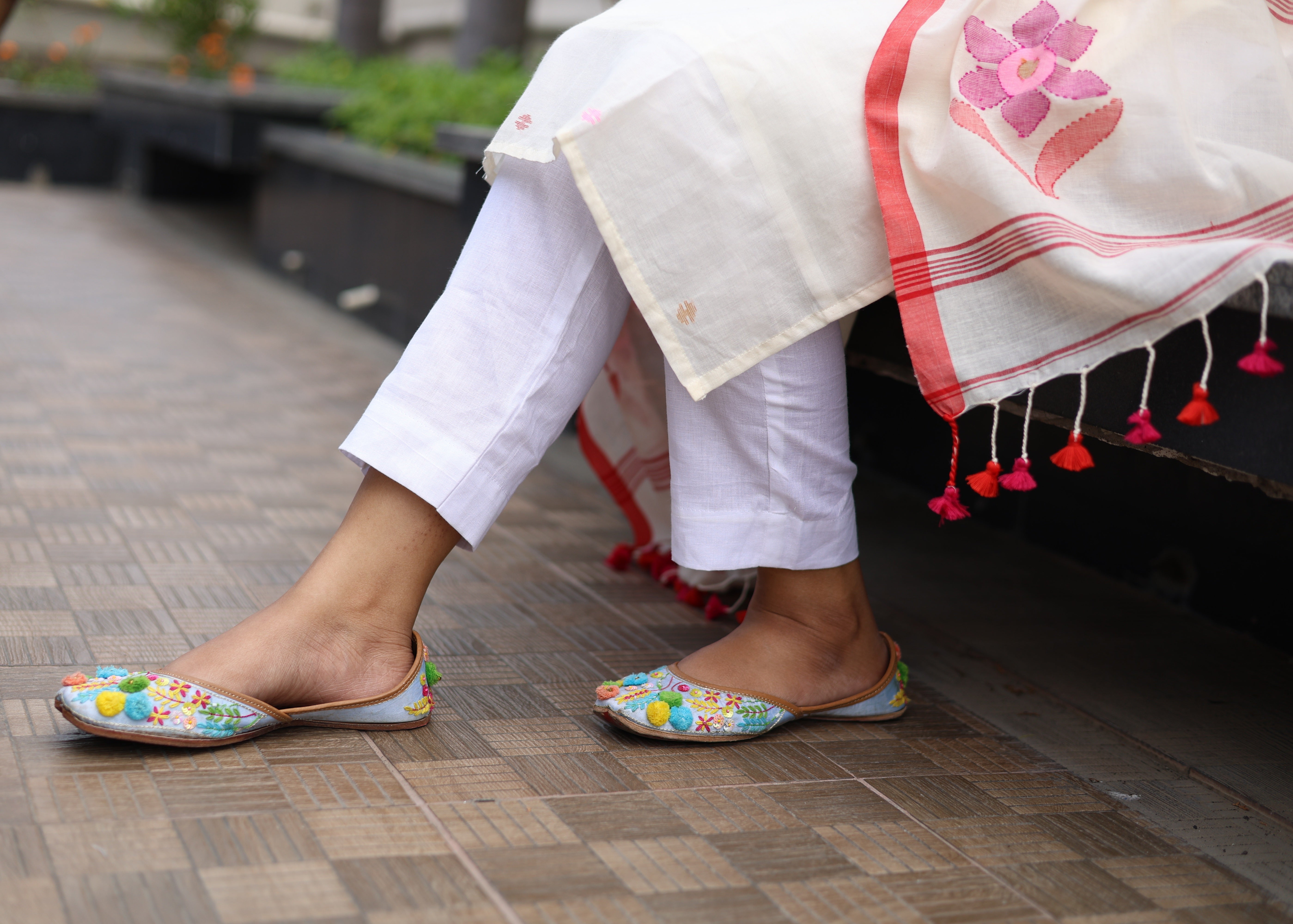 Handloom "Lata" Jamdani Suit Set