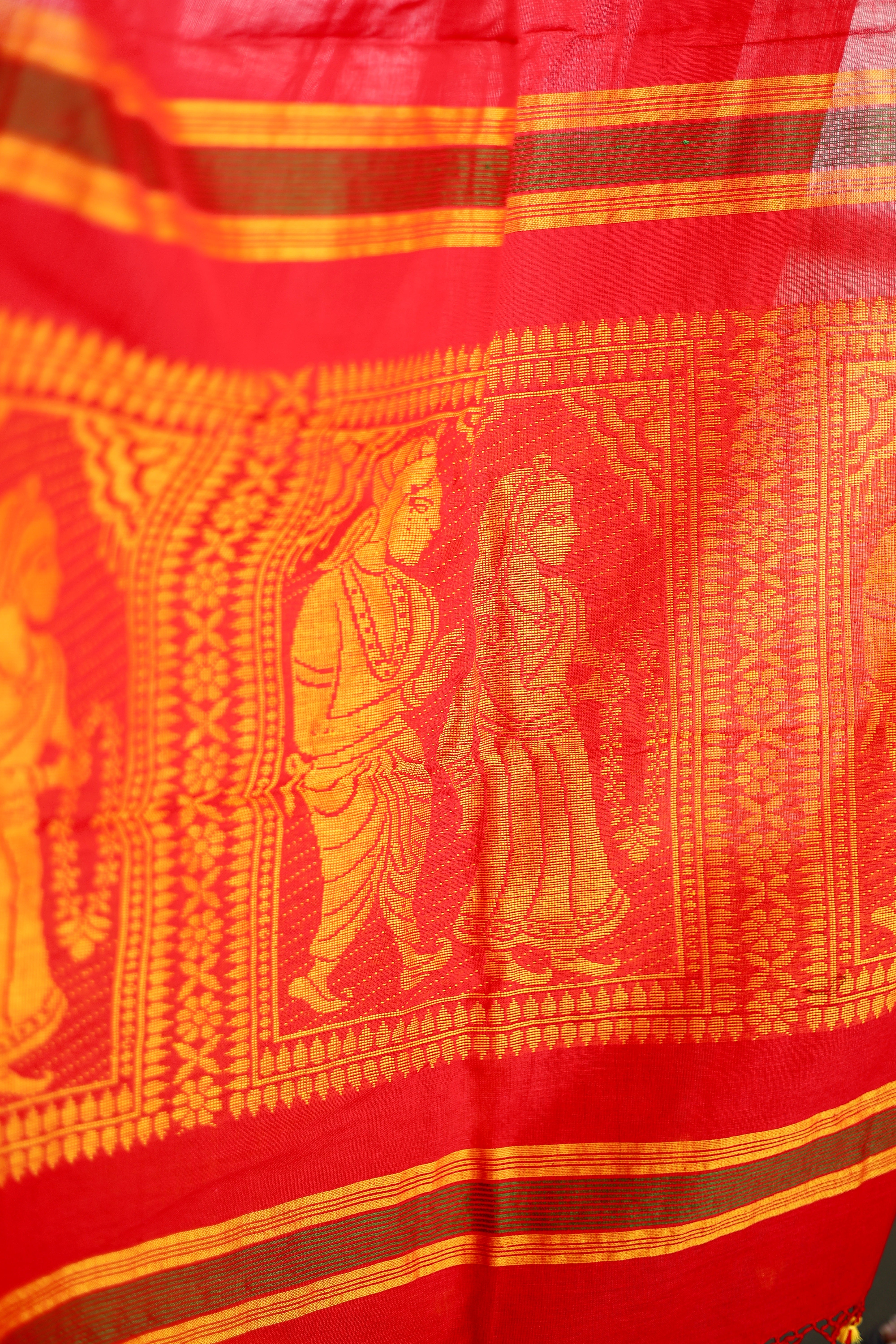 Jamdani Baluchari Suit Set