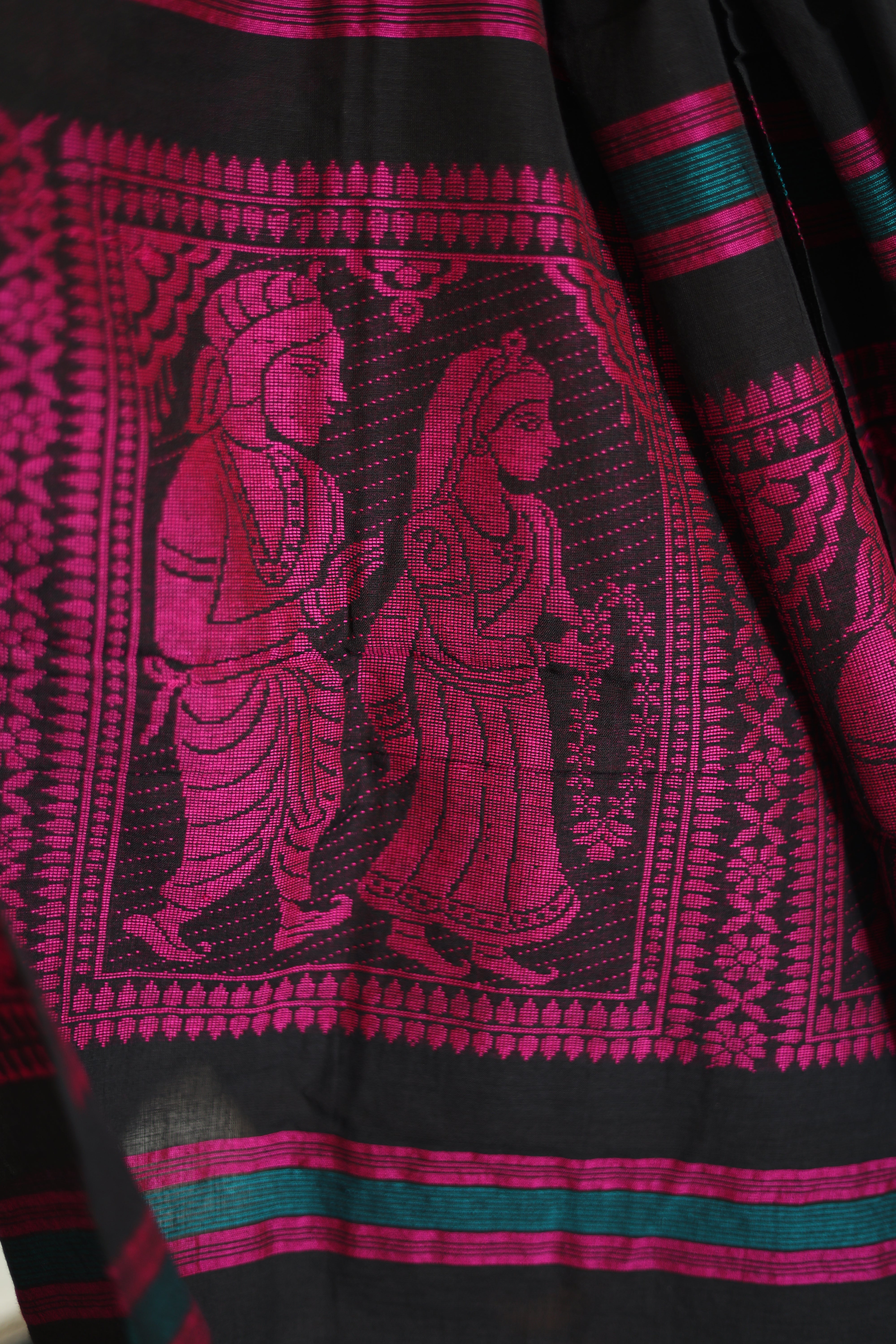 Jamdani Baluchari Suit Set