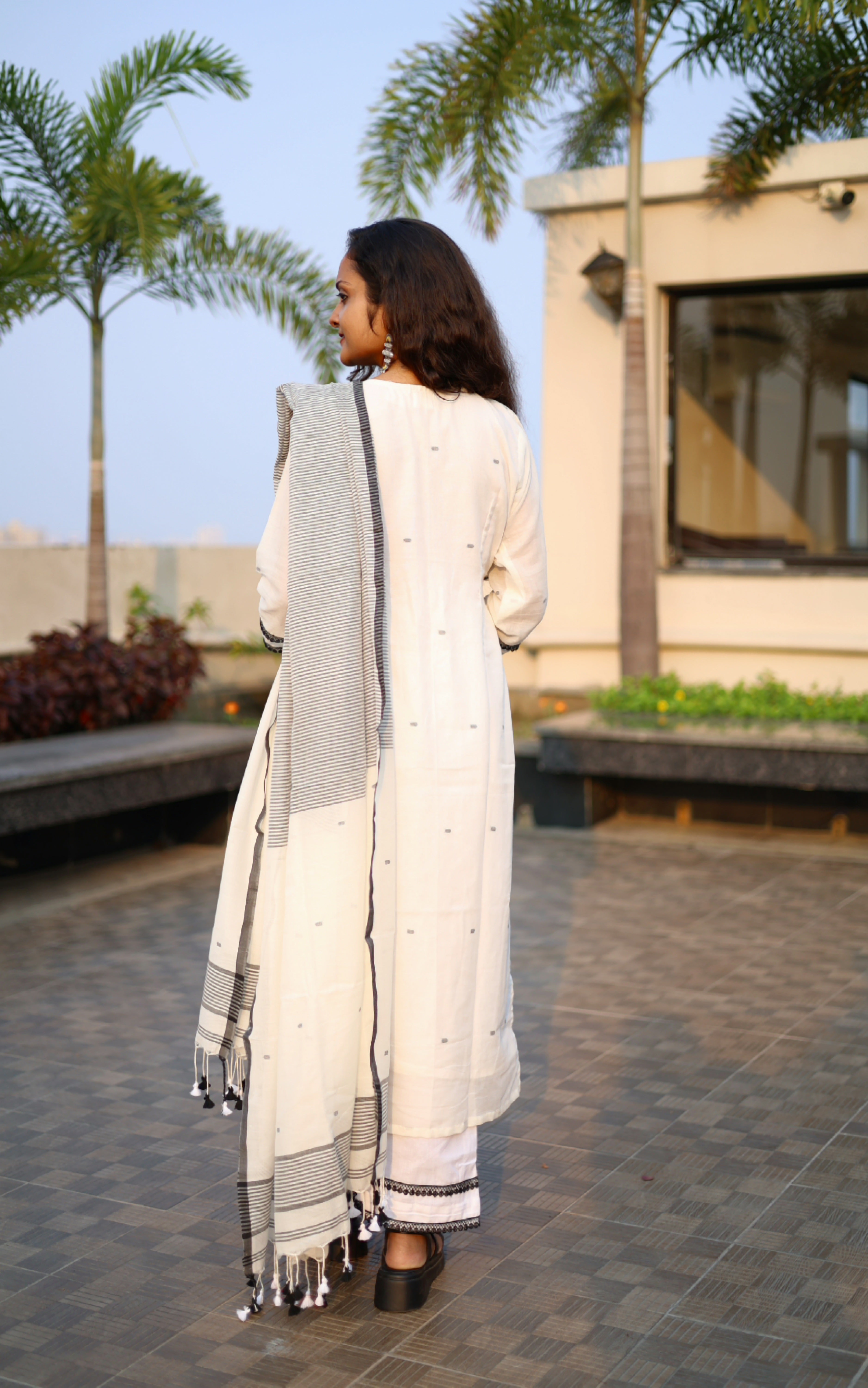Handloom "REKHA" Jamdani Suit Set