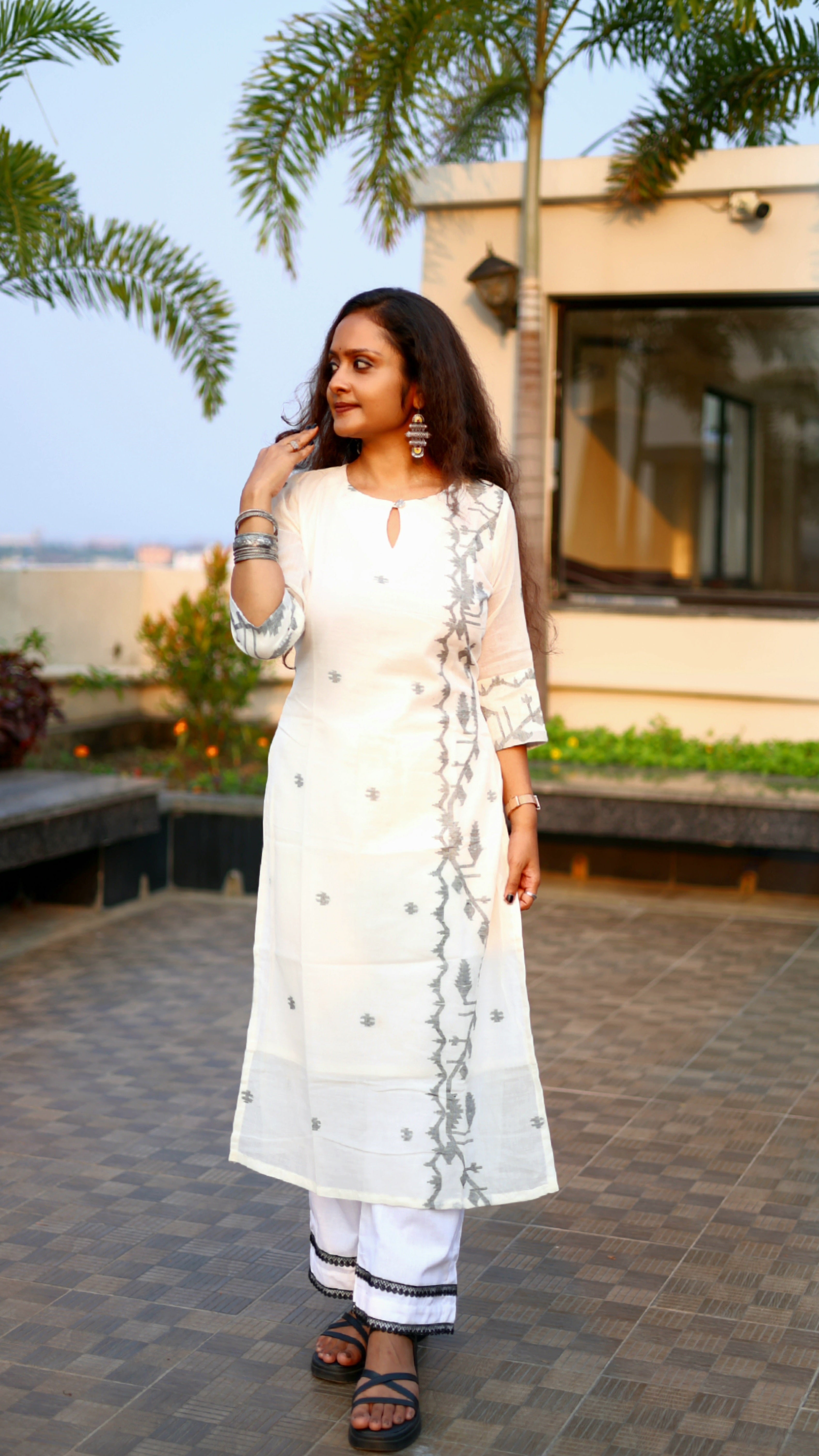 Handloom Jamdani Kurti