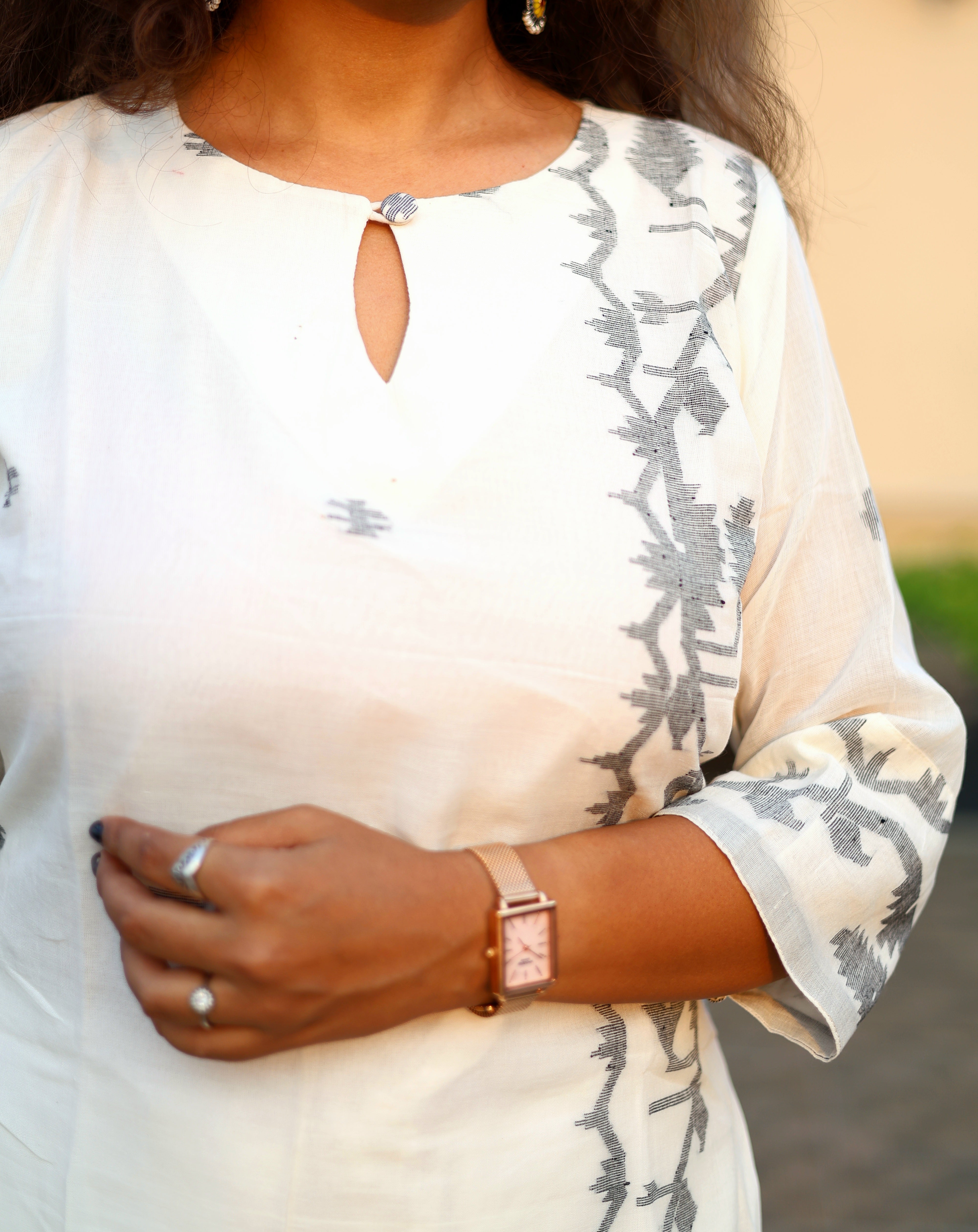 Handloom Jamdani Kurti