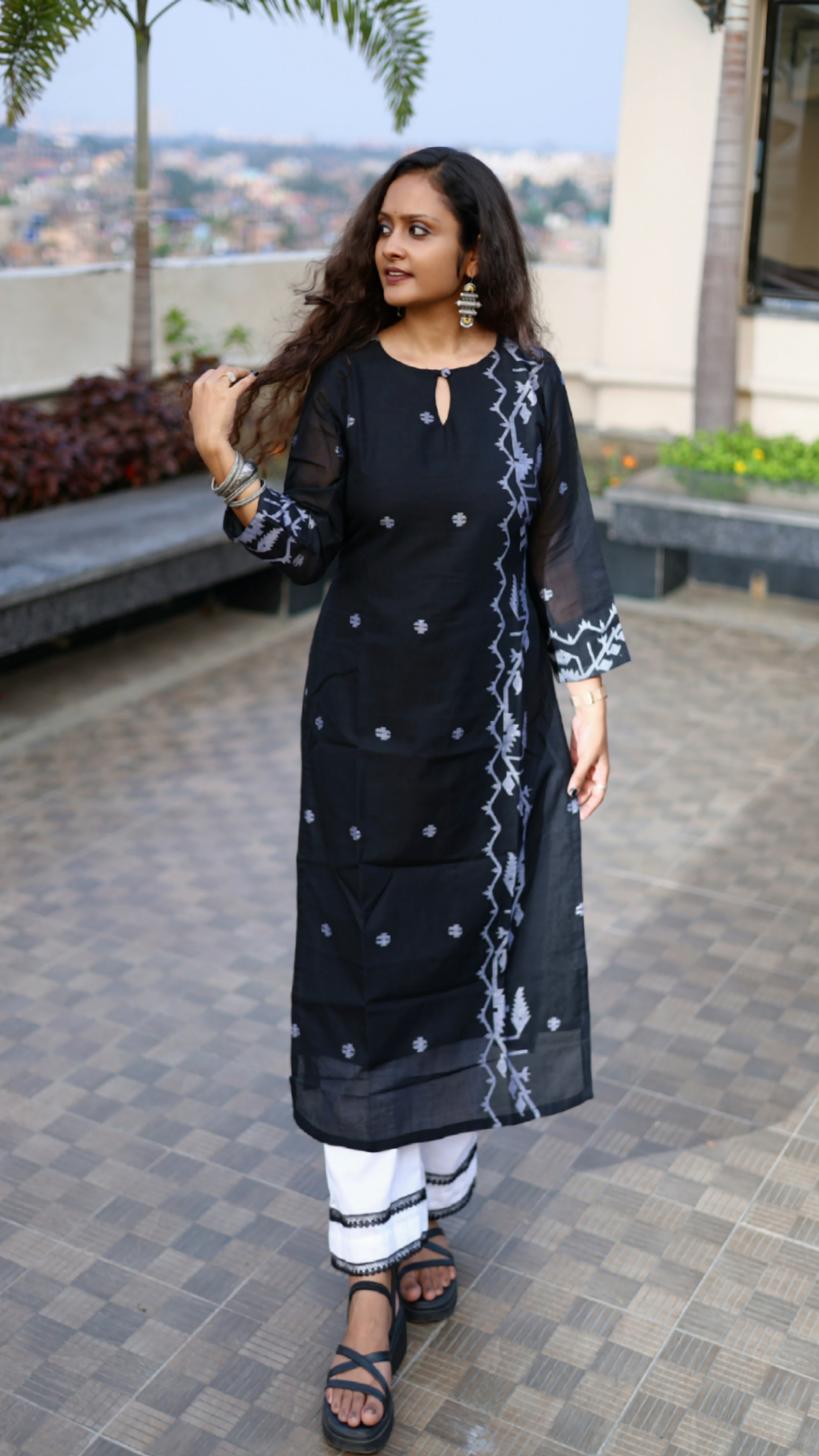 Handloom Jamdani Kurti