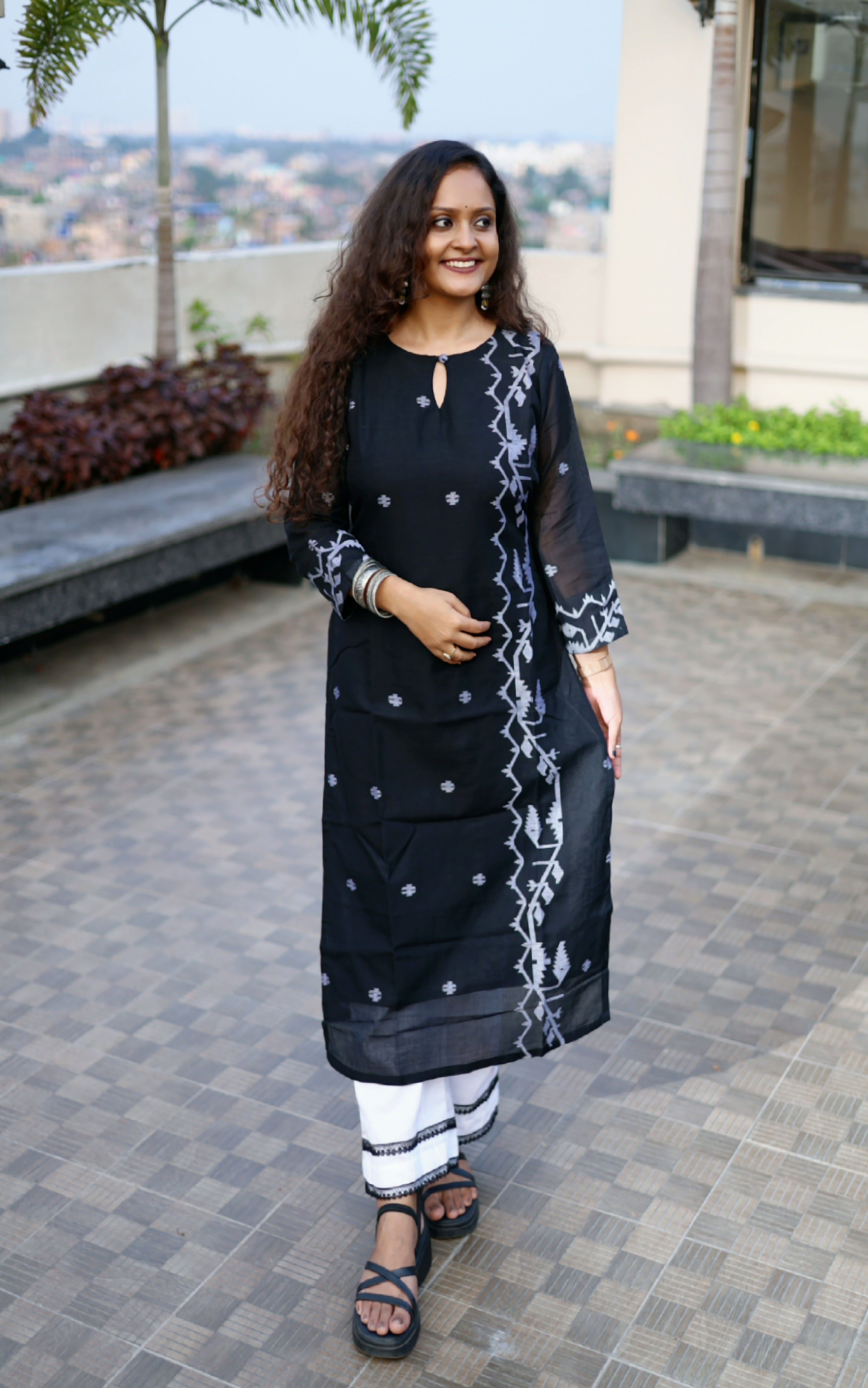 Handloom Jamdani Kurti