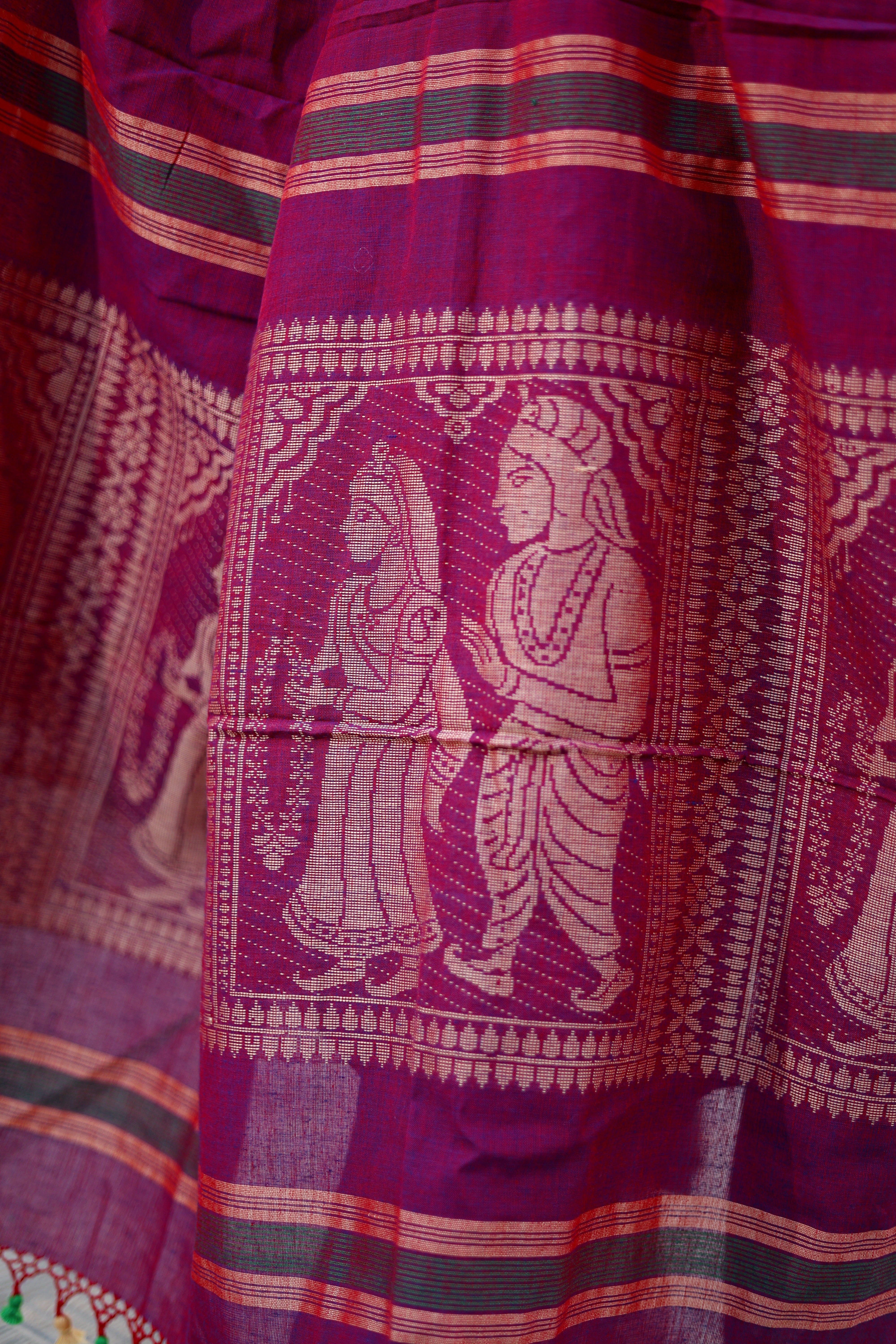 Handloom Jamdani Baluchari Suit Set