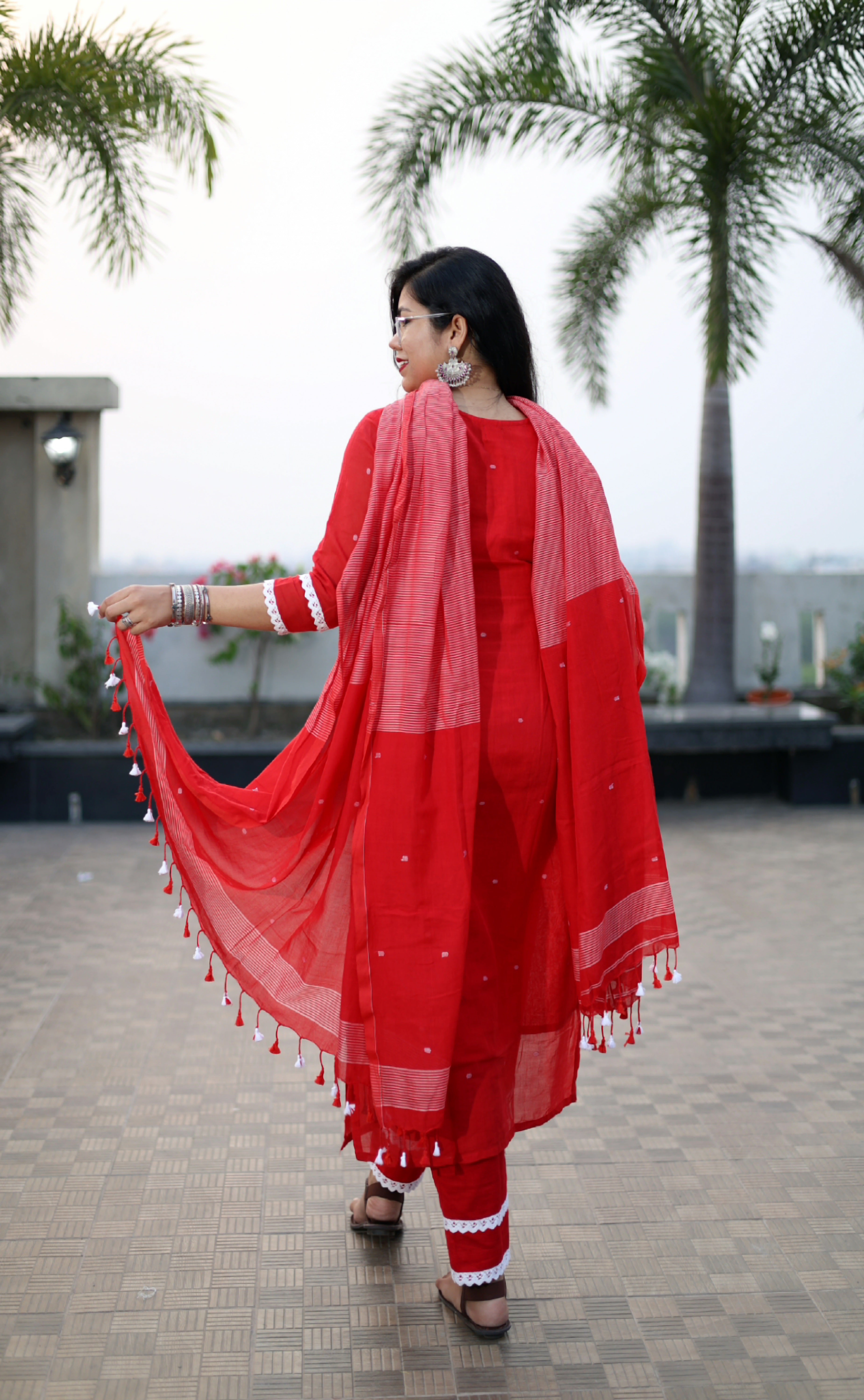 Handloom "REKHA" Jamdani Suit Set