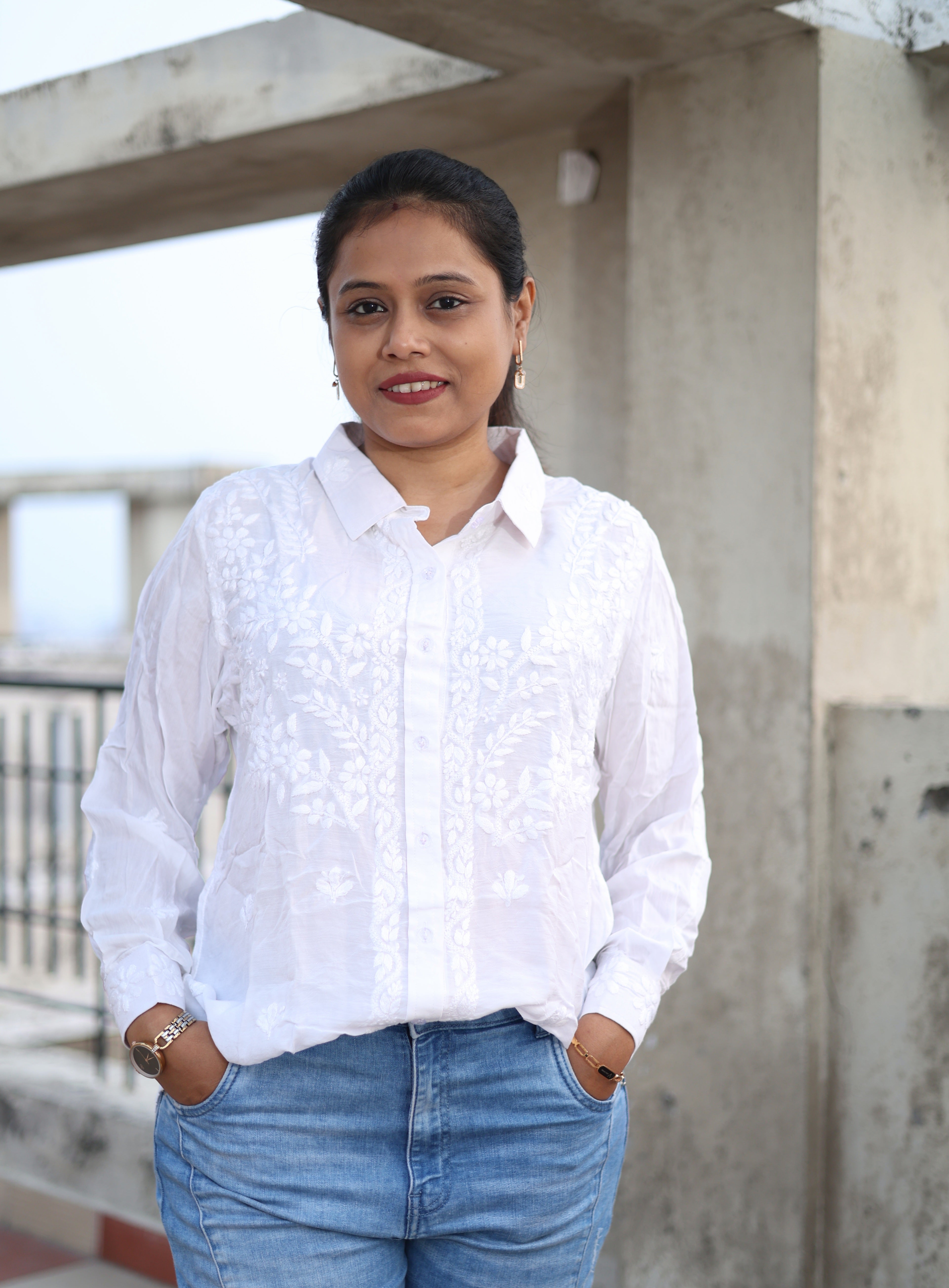 CHIKANKARI "ALLWAYS" SHIRT