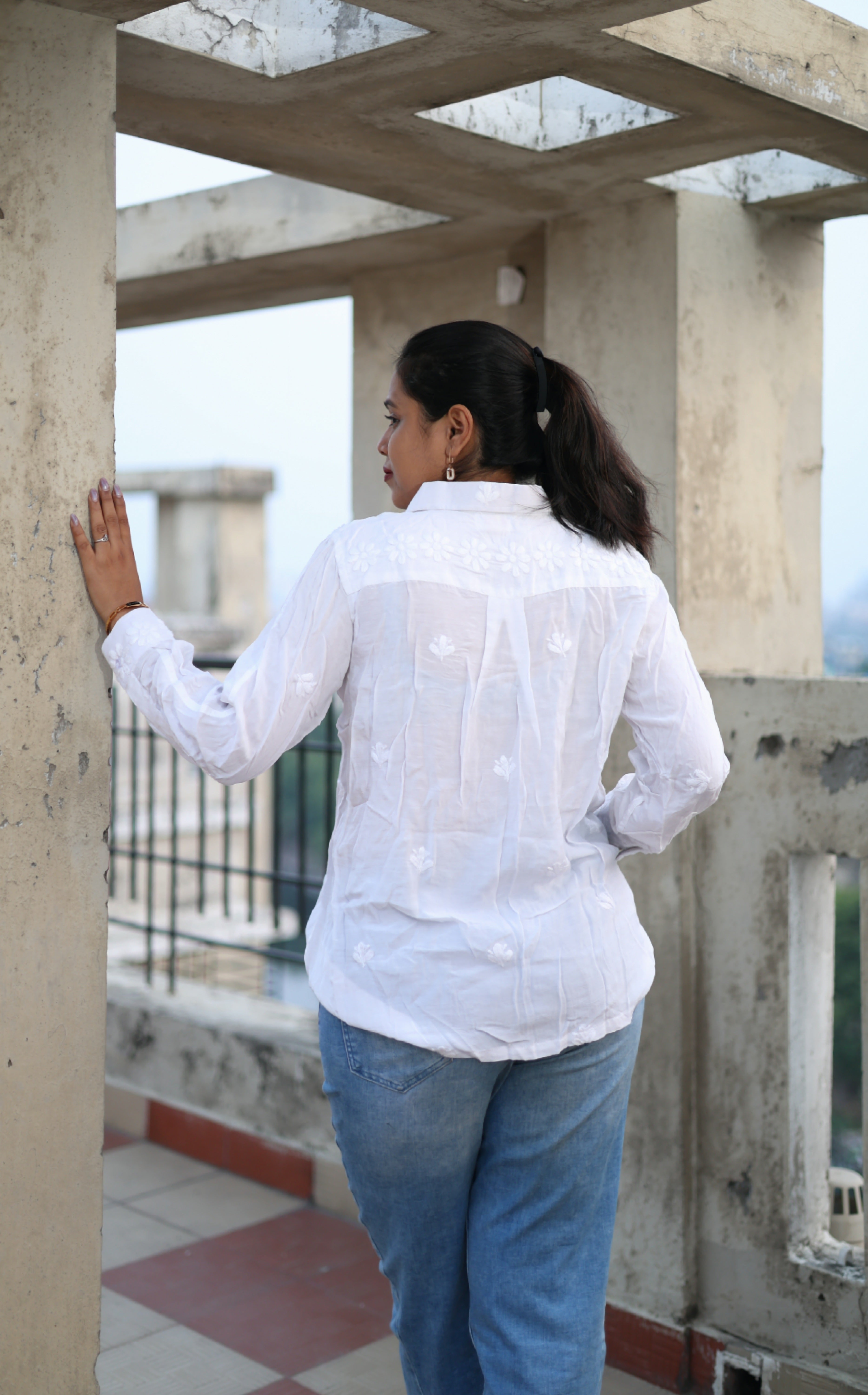 CHIKANKARI "ALLWAYS" SHIRT