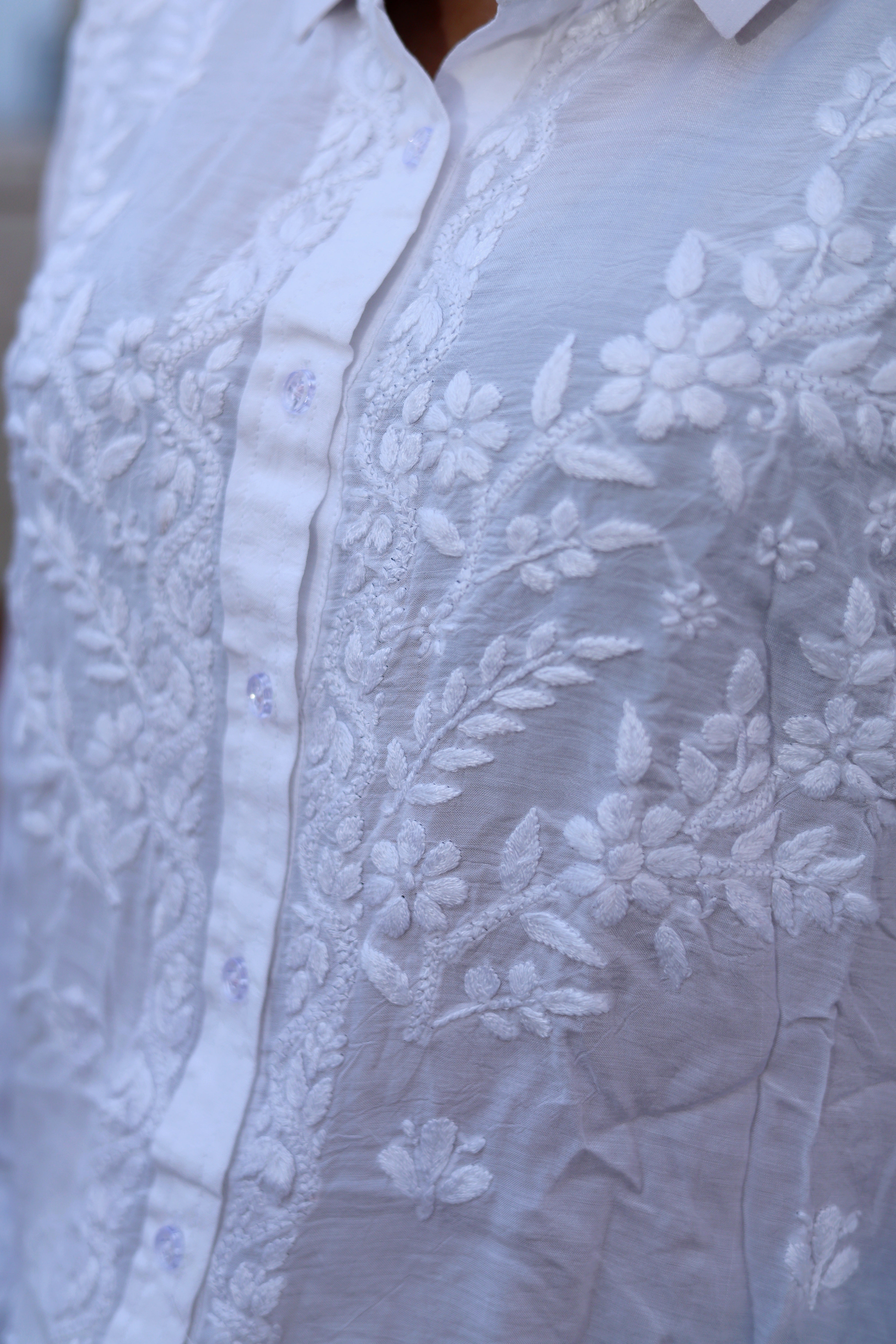 CHIKANKARI "ALLWAYS" SHIRT
