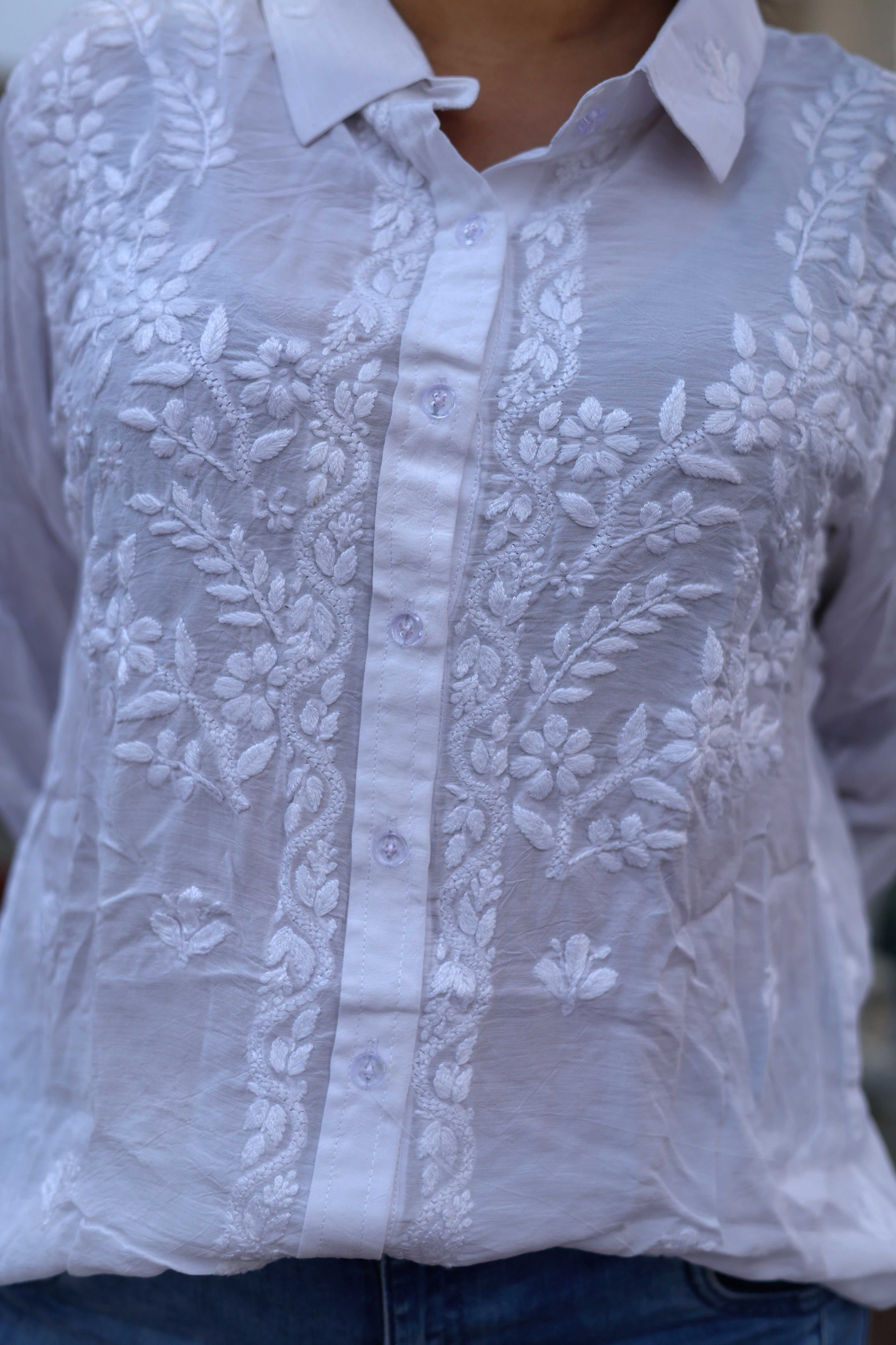 CHIKANKARI "ALLWAYS" SHIRT