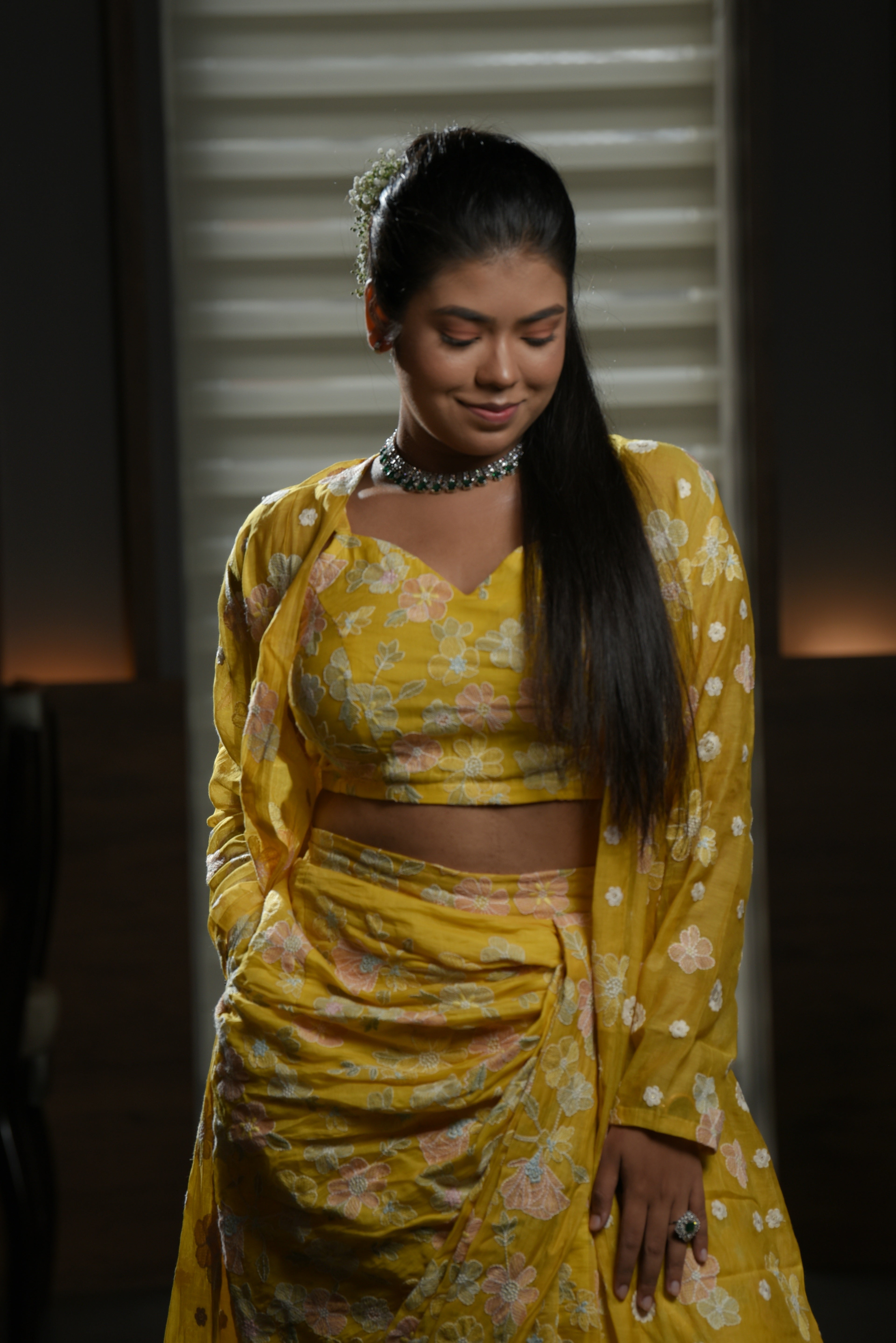 Guldasta- Yellow three piece set