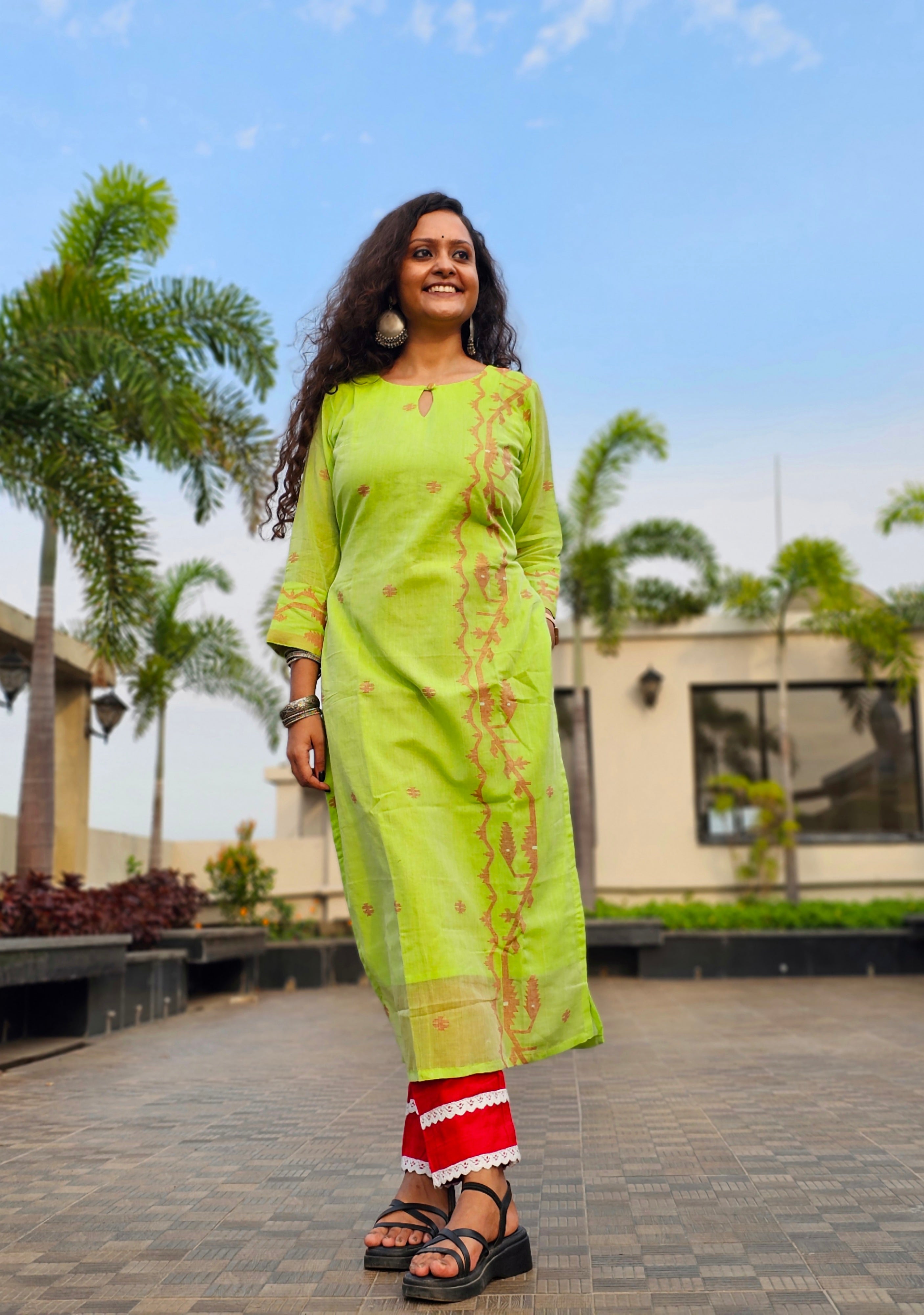 Handloom Jamdani Kurti
