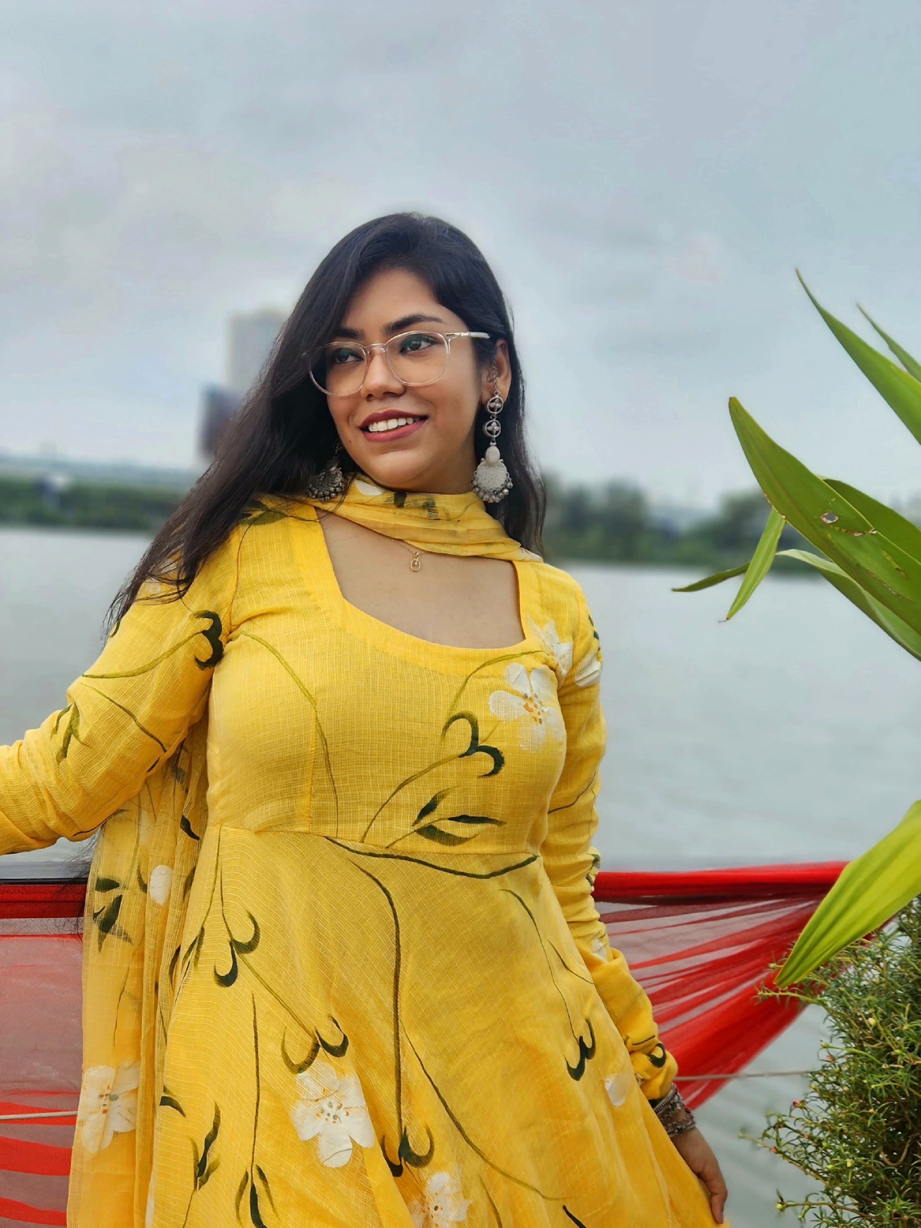 Sunshine Handpainted Kota Doriya Suit Set