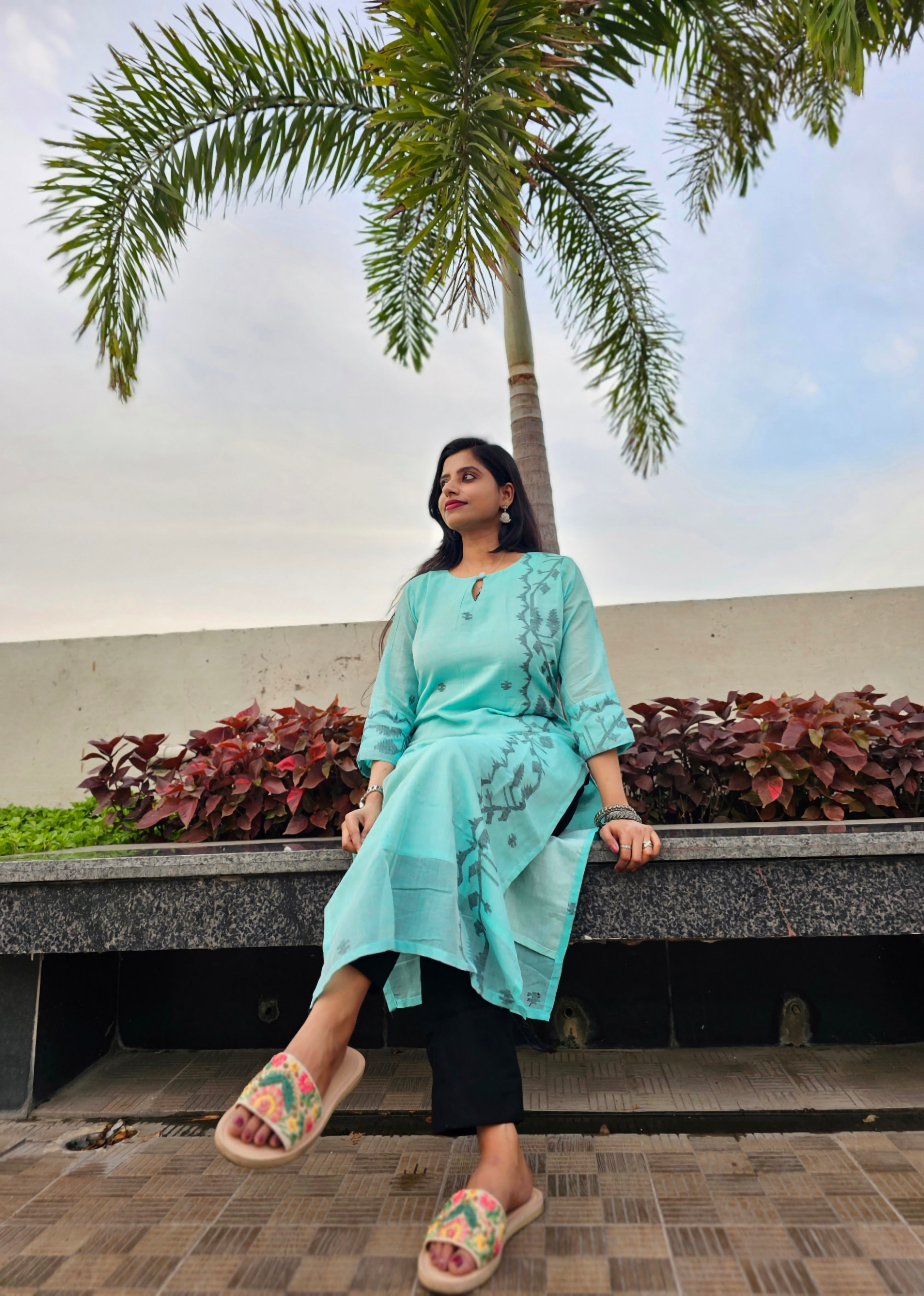Handloom Jamdani Kurti