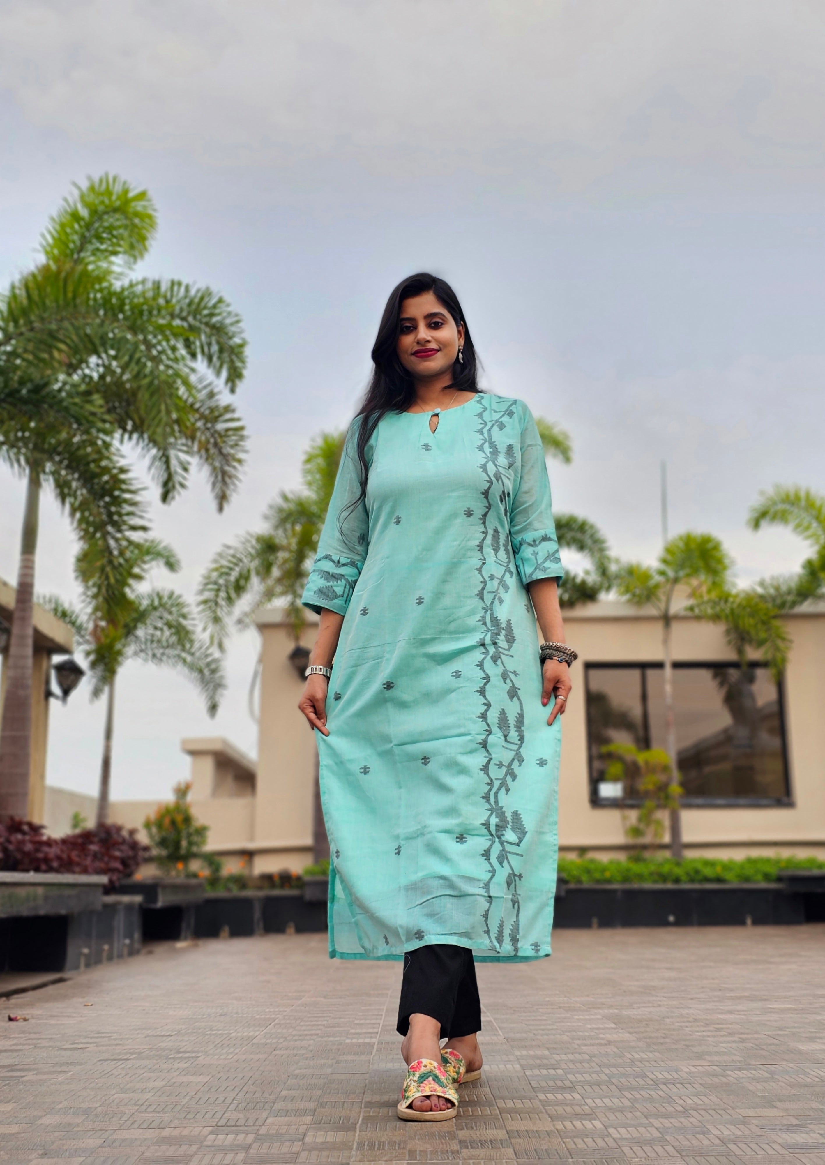 Handloom Jamdani Kurti