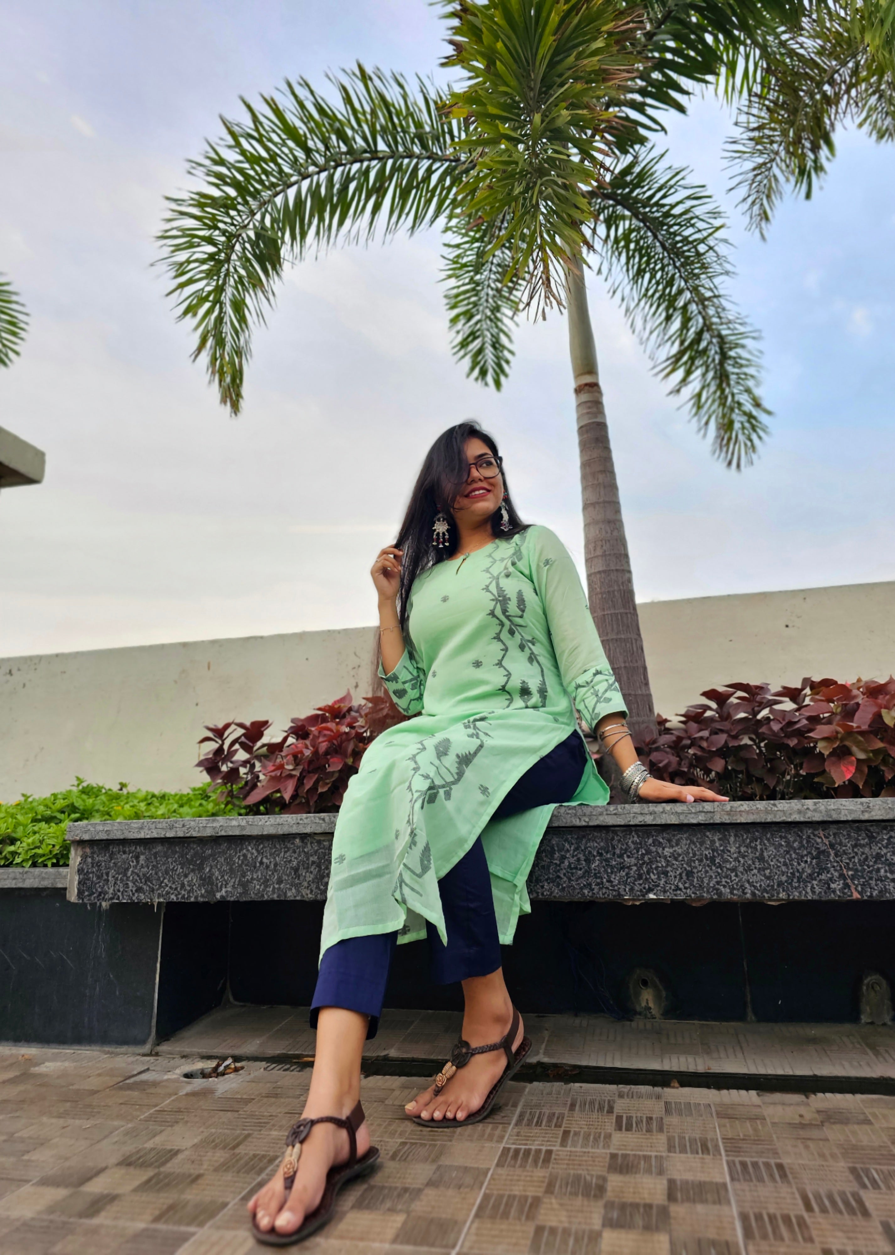 Handloom Jamdani Kurti