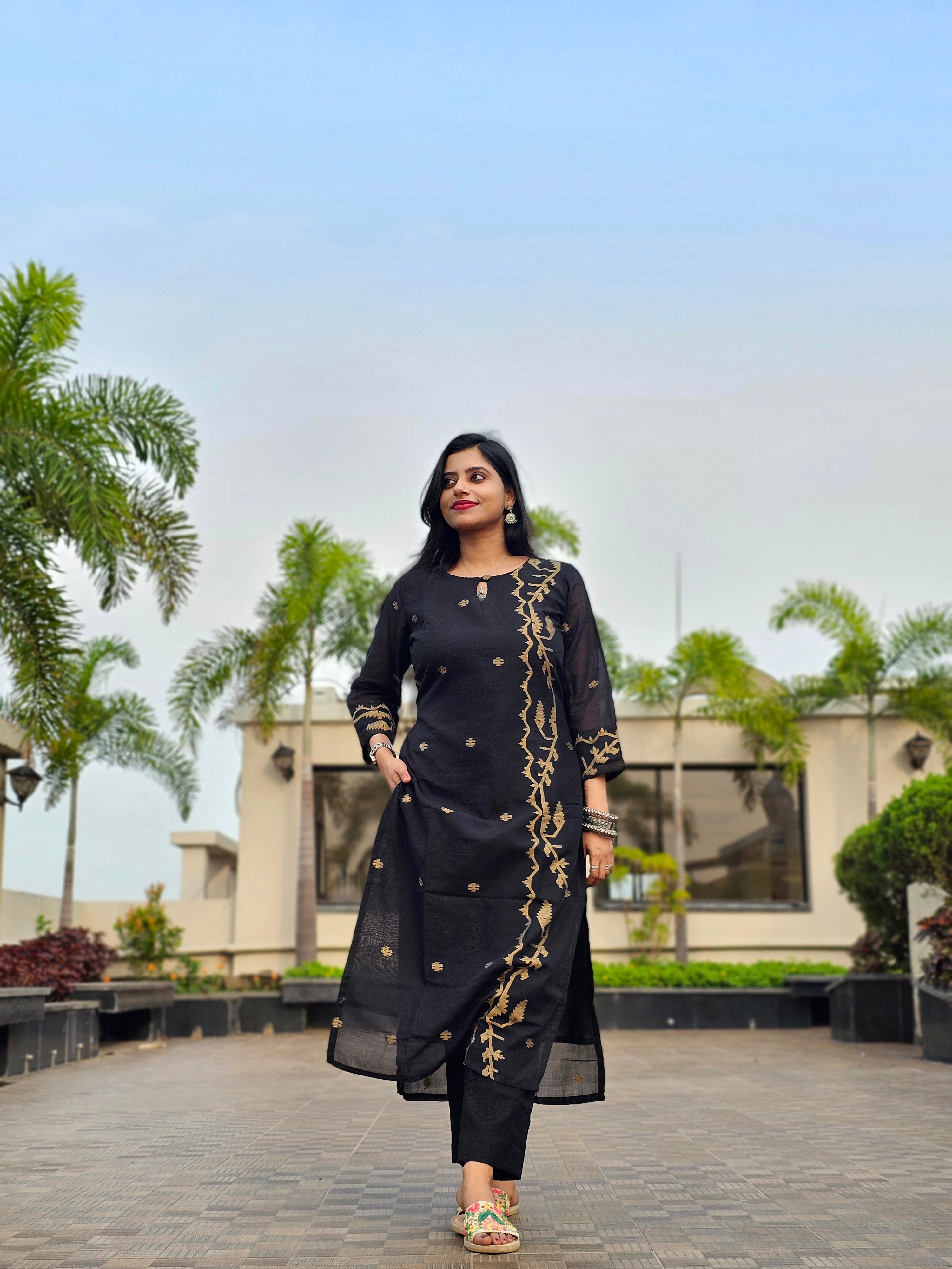 Handloom Jamdani Kurti
