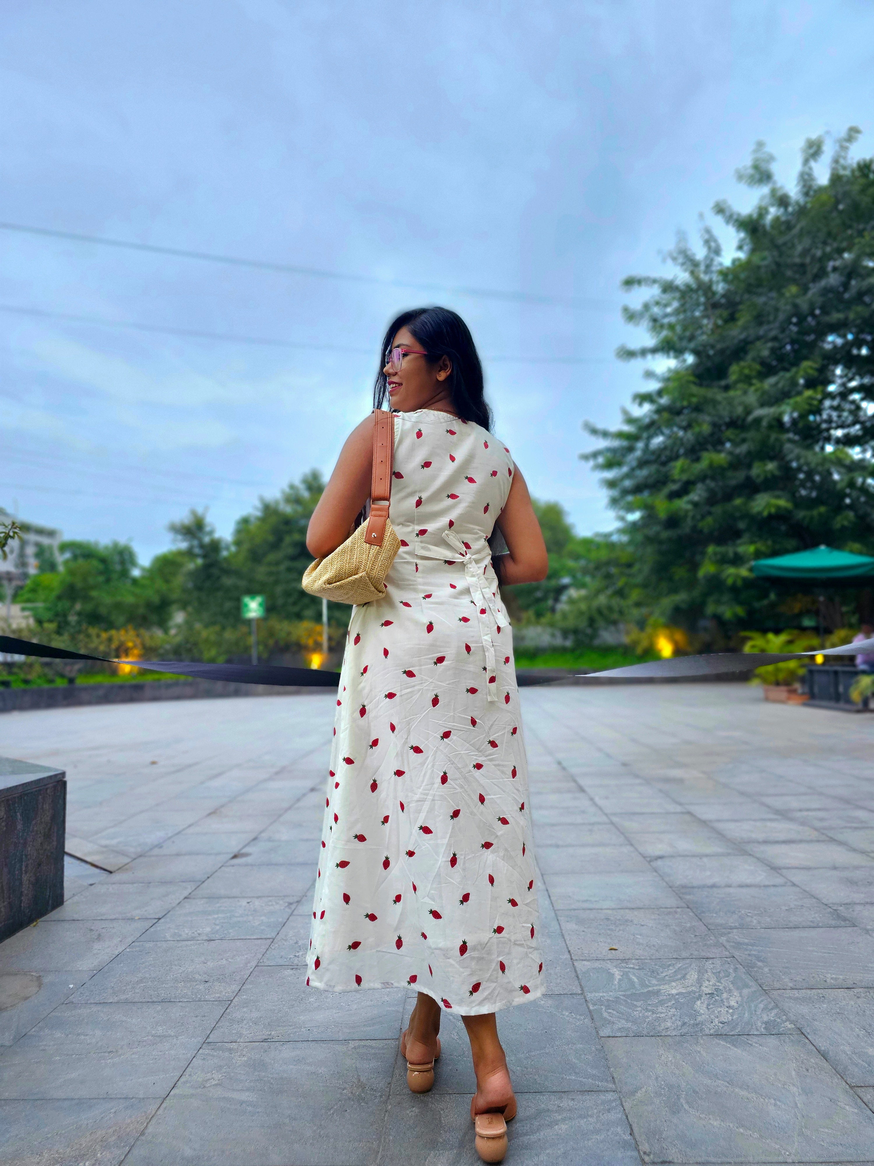 Berry Breeze Mul cotton Dress