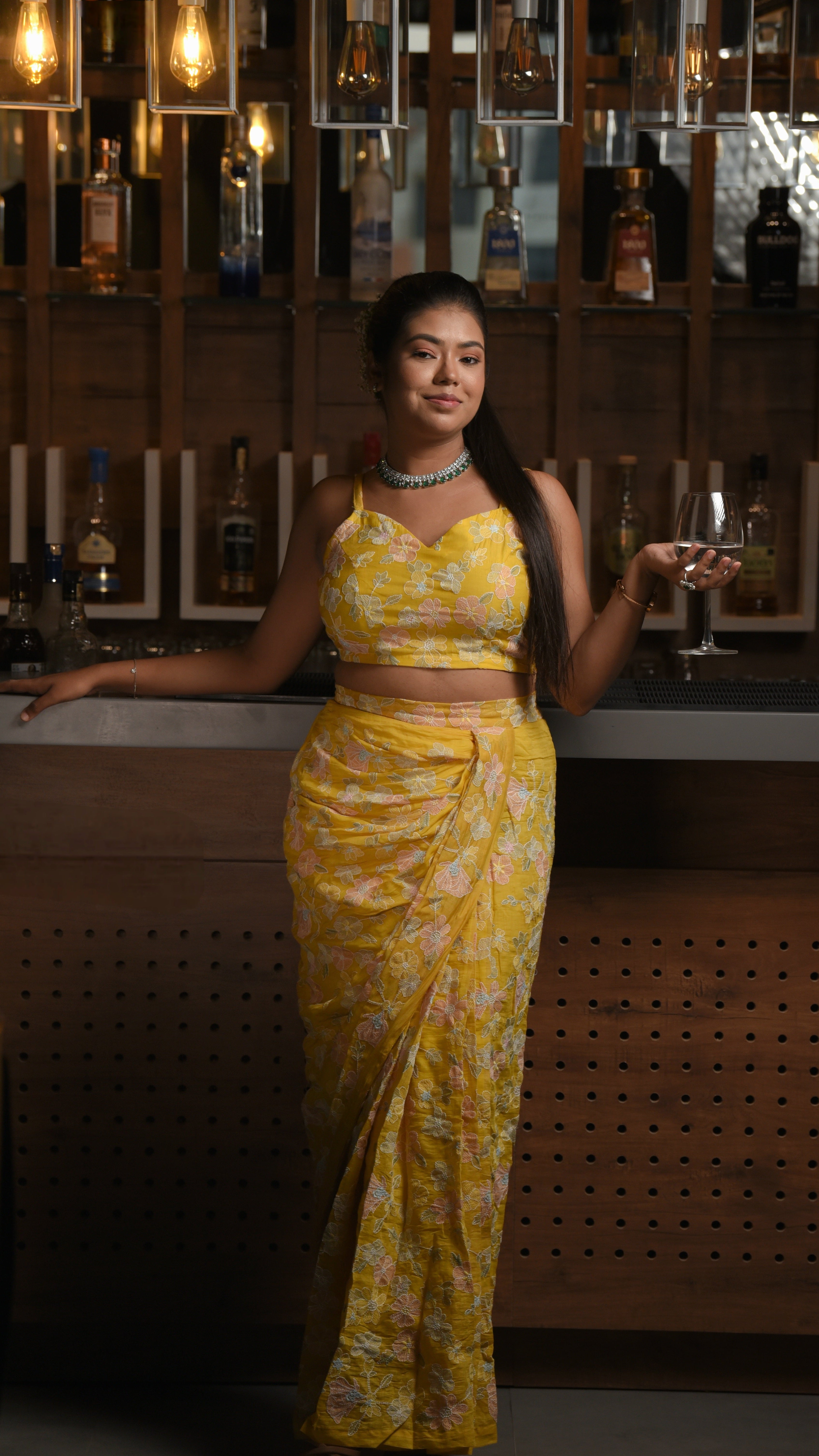 Guldasta- Yellow three piece set
