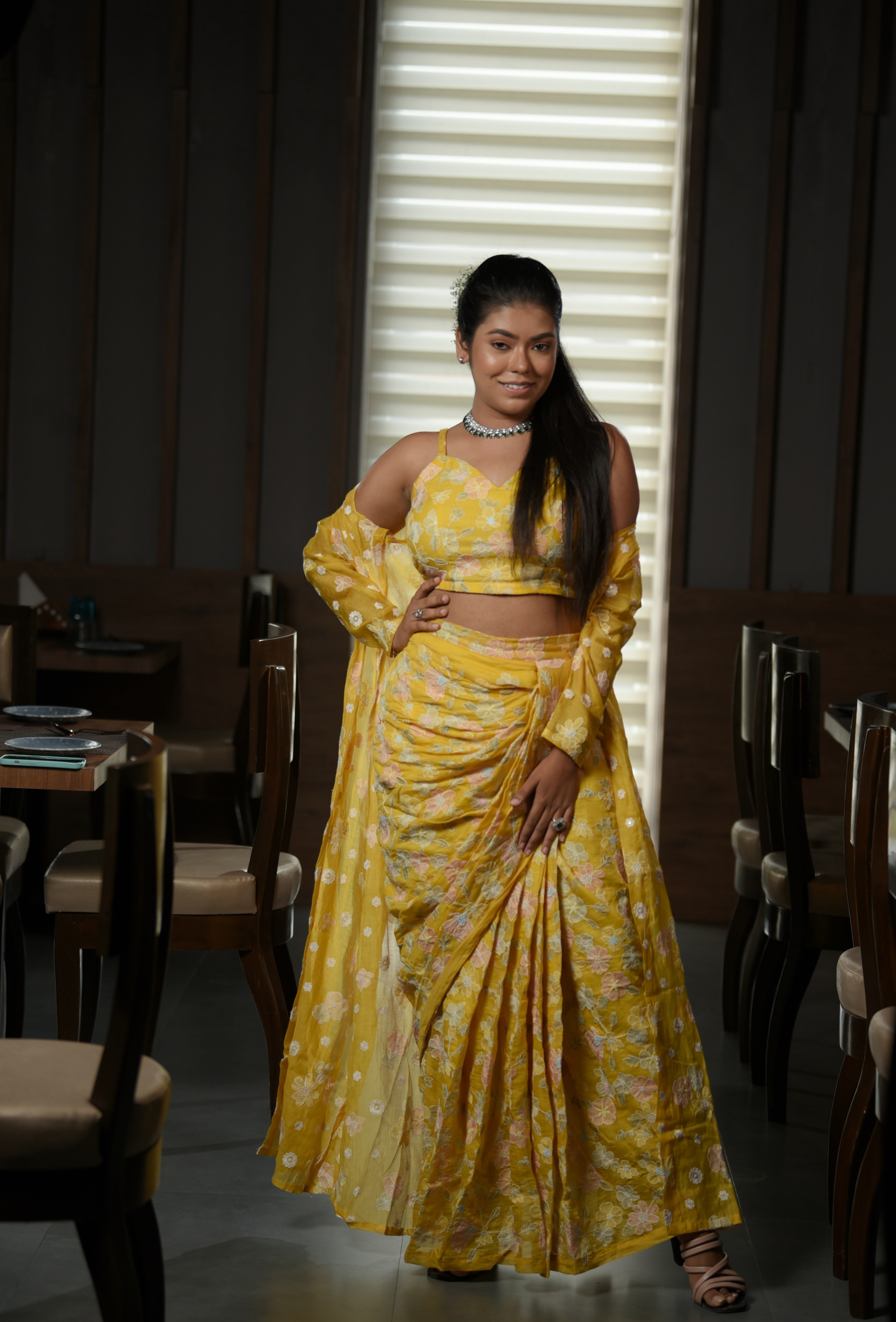 Guldasta- Yellow three piece set