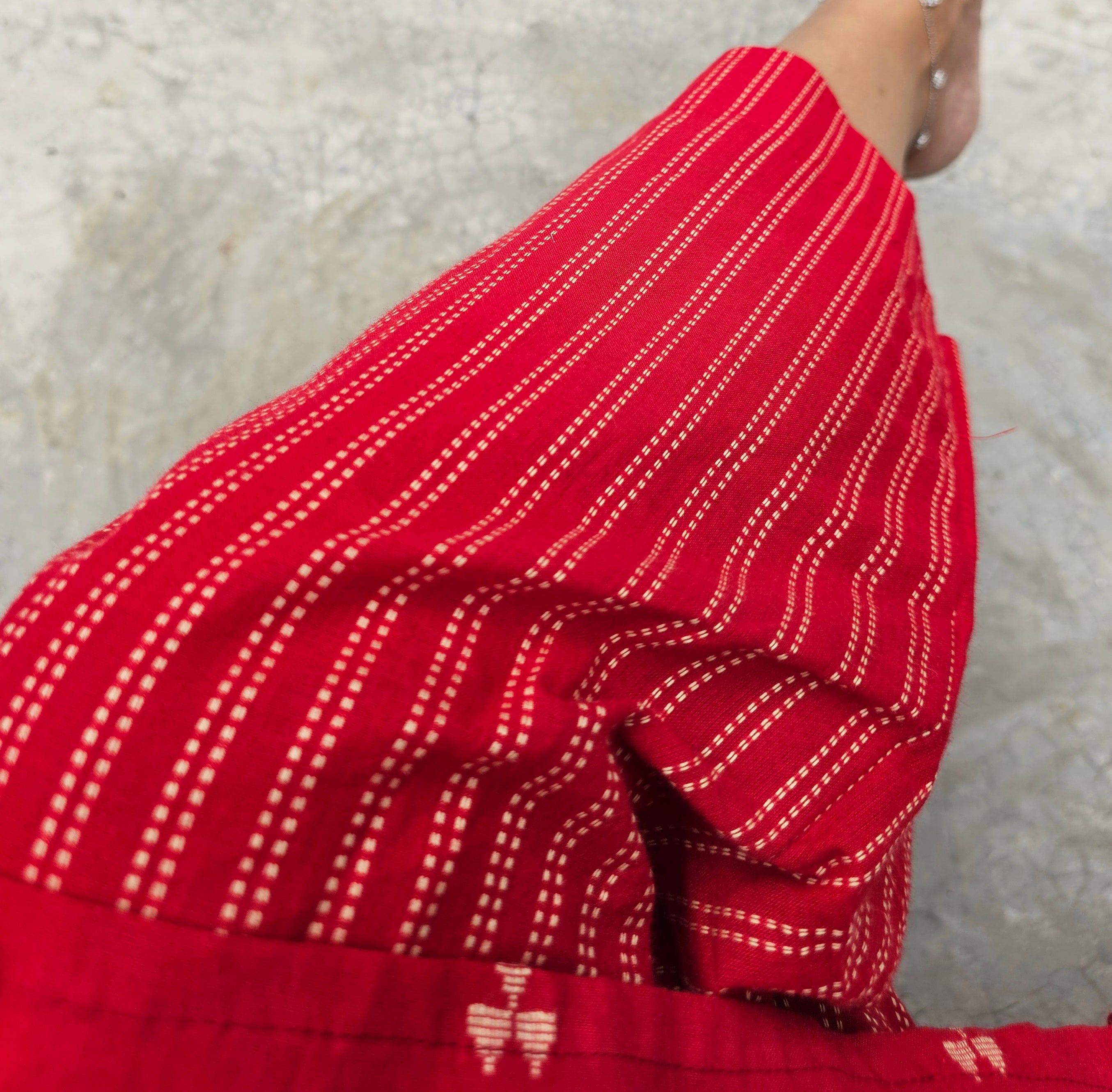 Red Kurta Pant Set