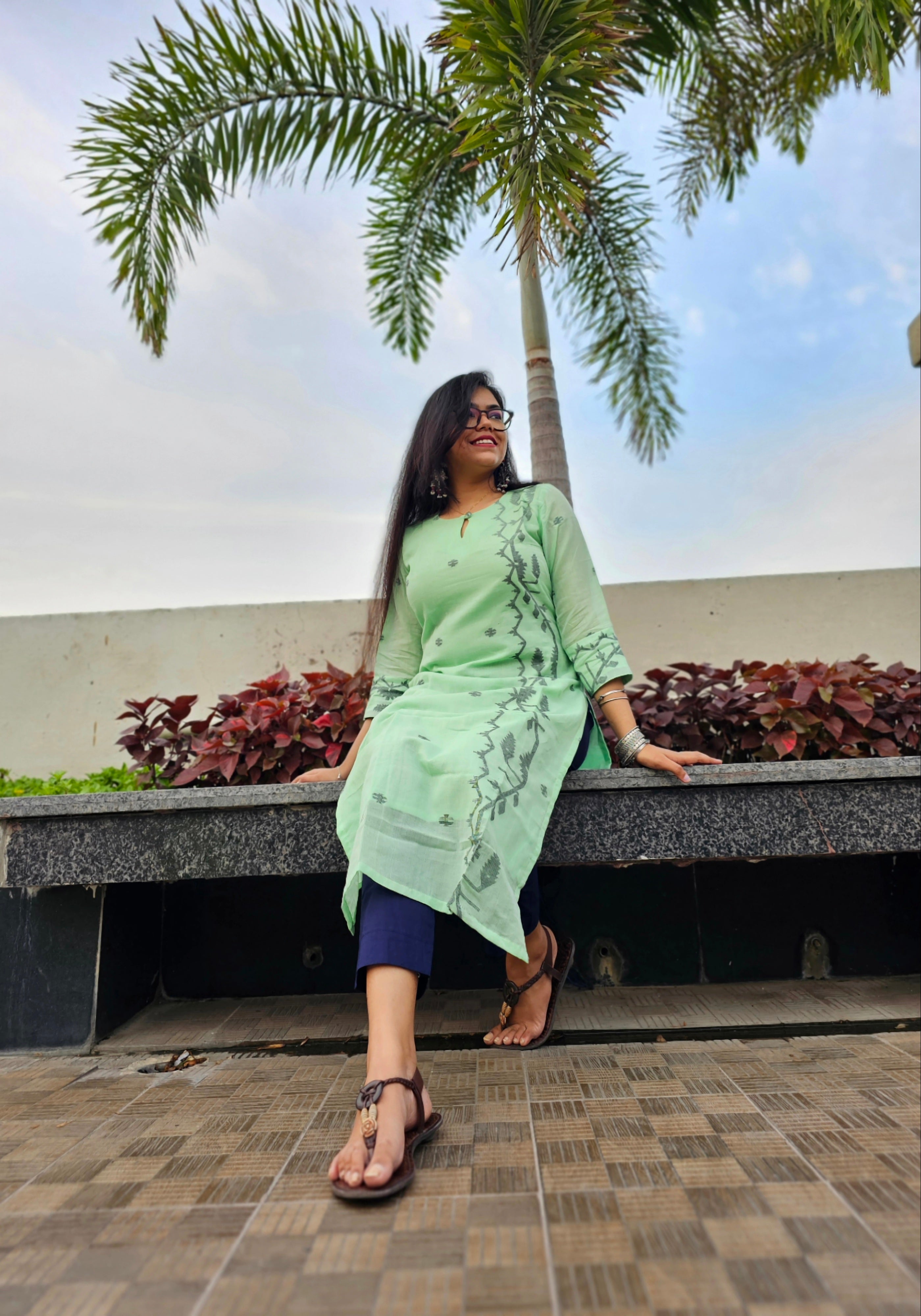 Handloom Jamdani Kurti