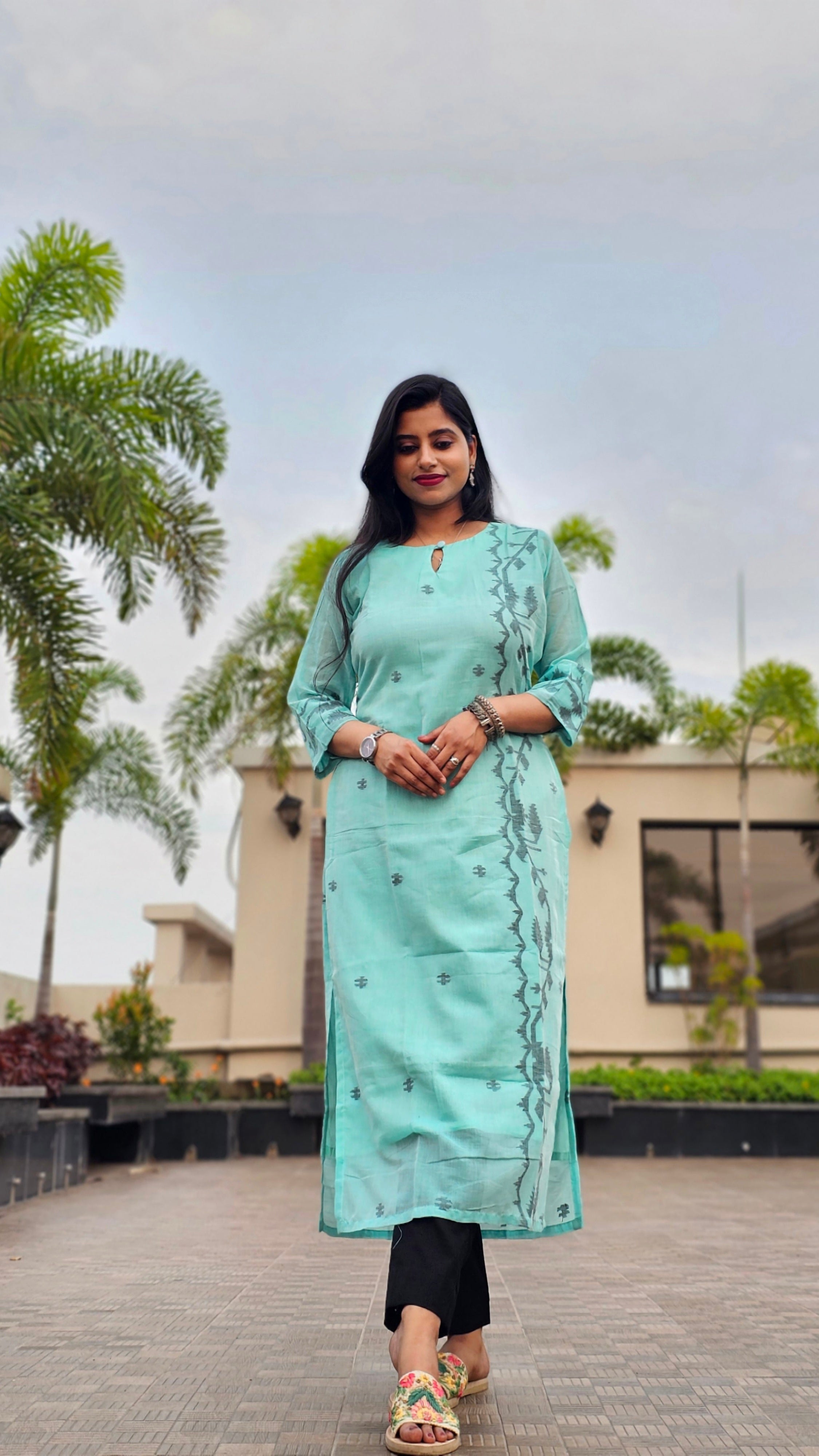 Handloom Jamdani Kurti