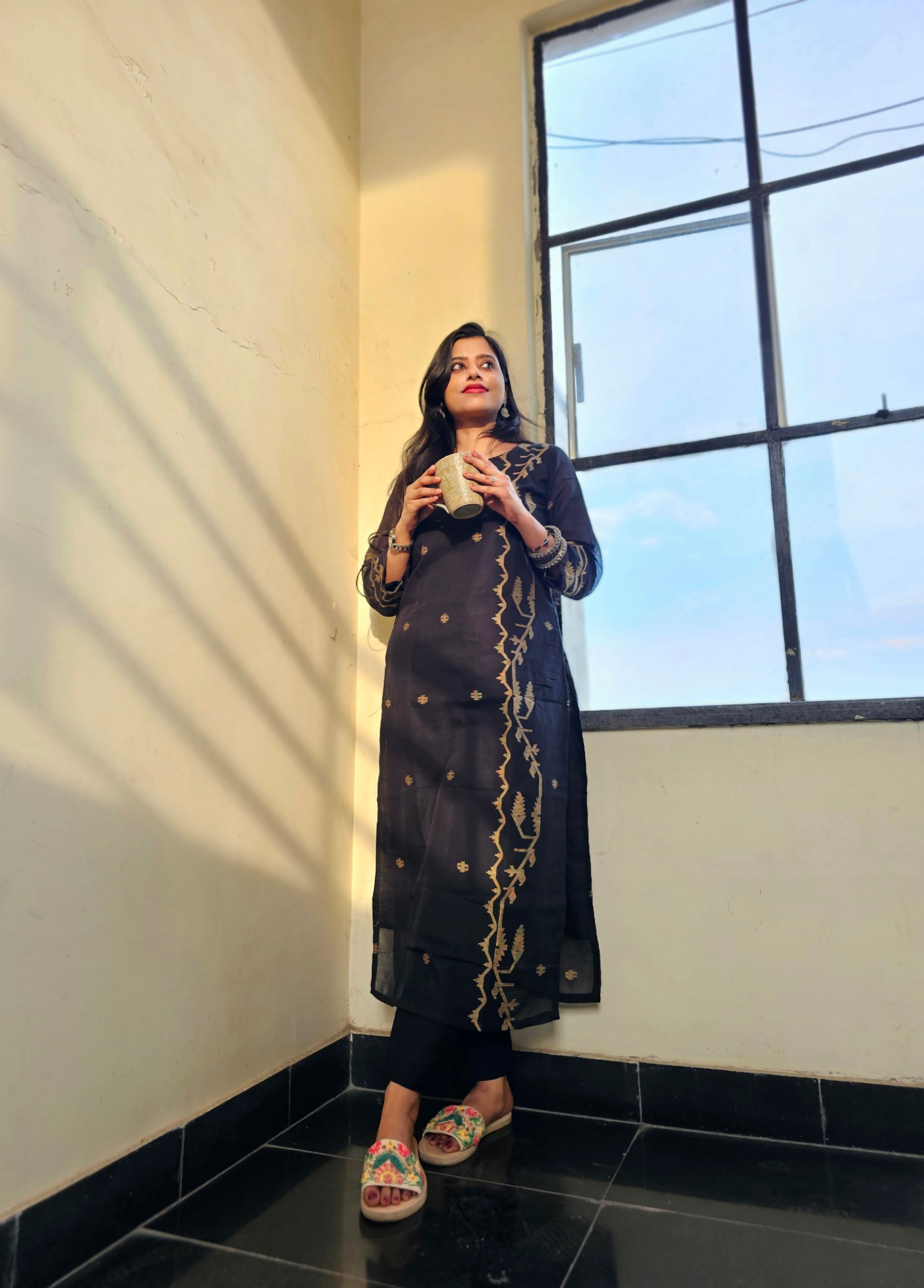 Handloom Jamdani Kurti