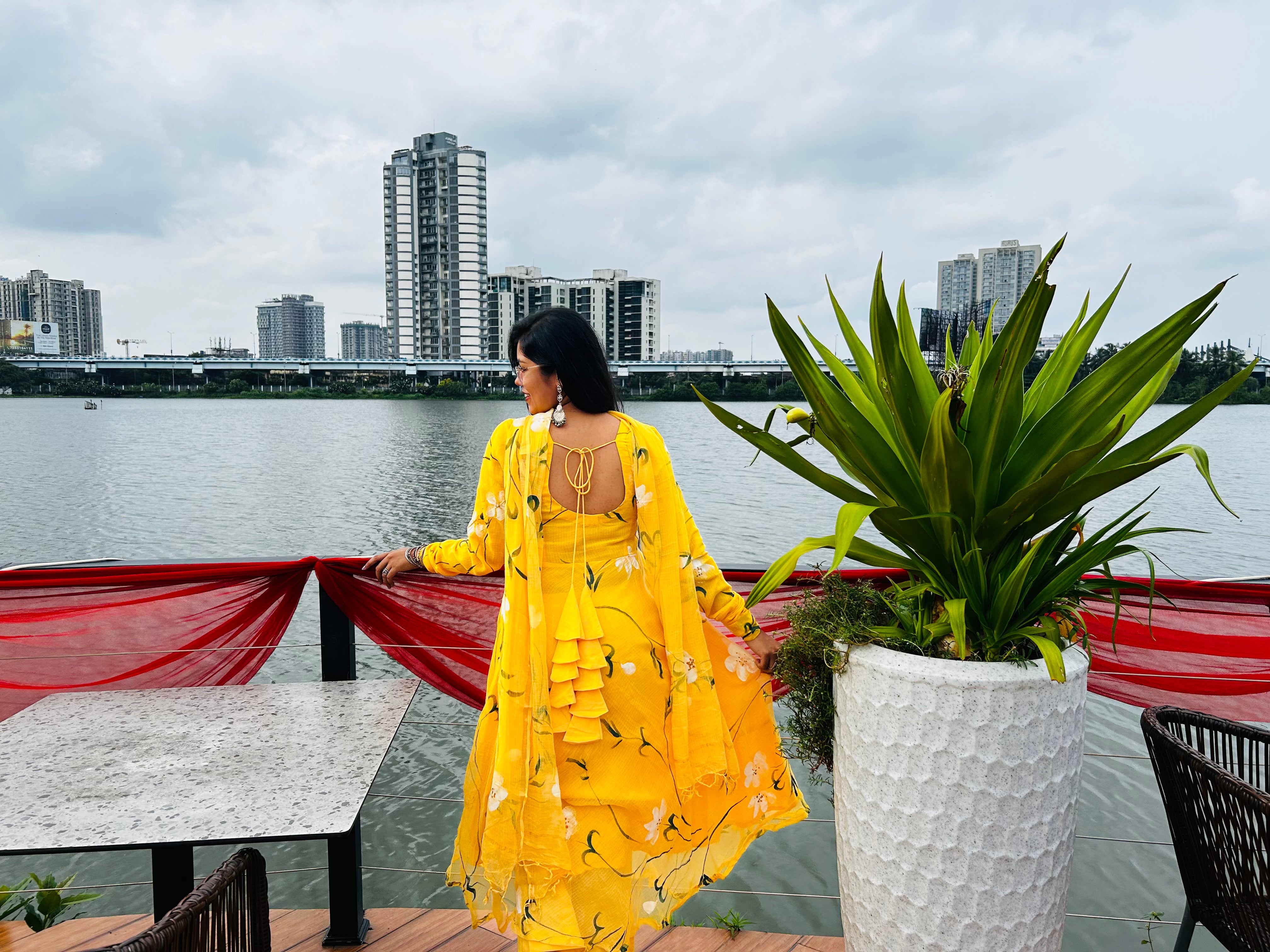 Sunshine Handpainted Kota Doriya Suit Set