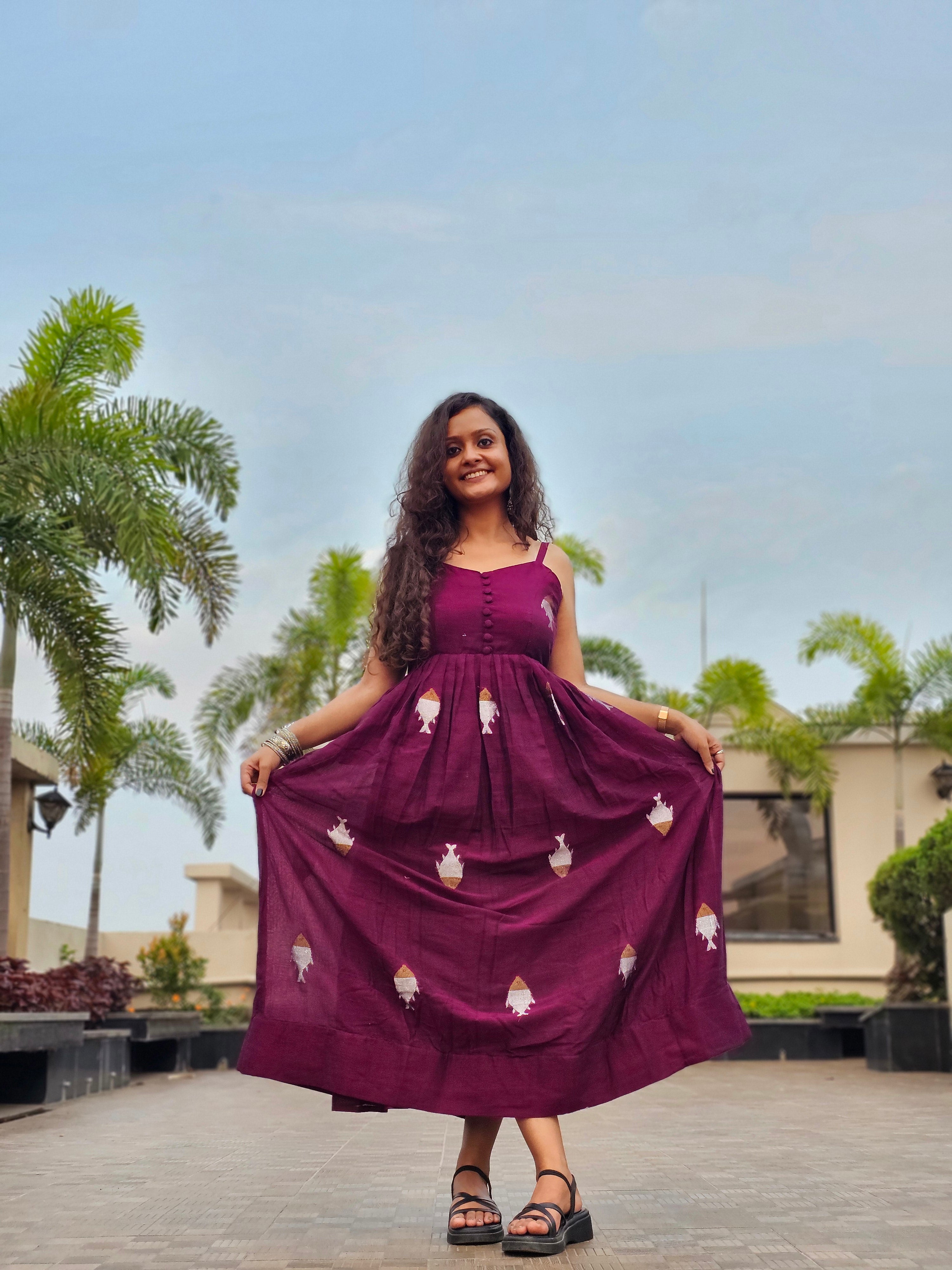 Fish Jamdani Dress