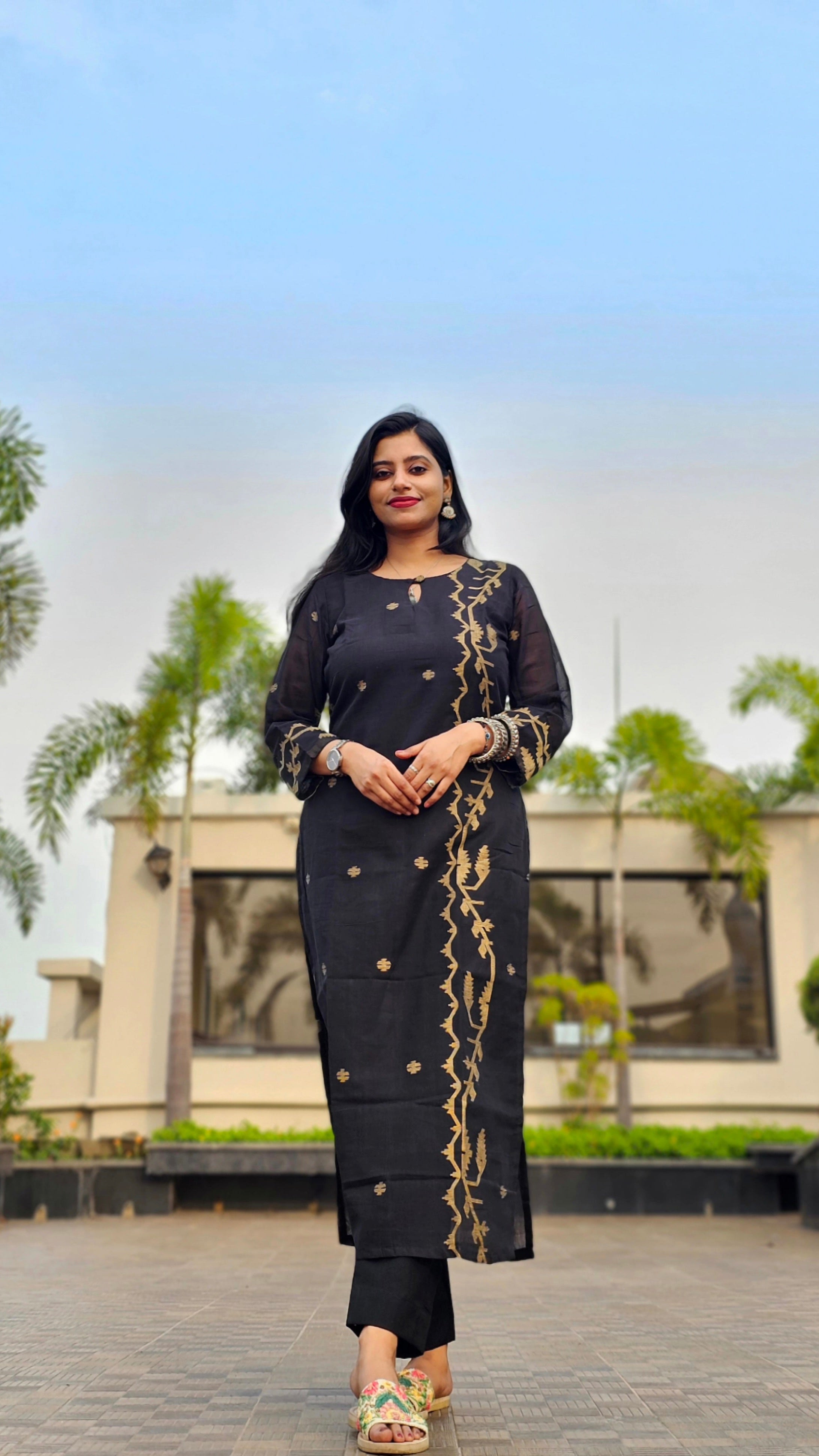 Handloom Jamdani Kurti
