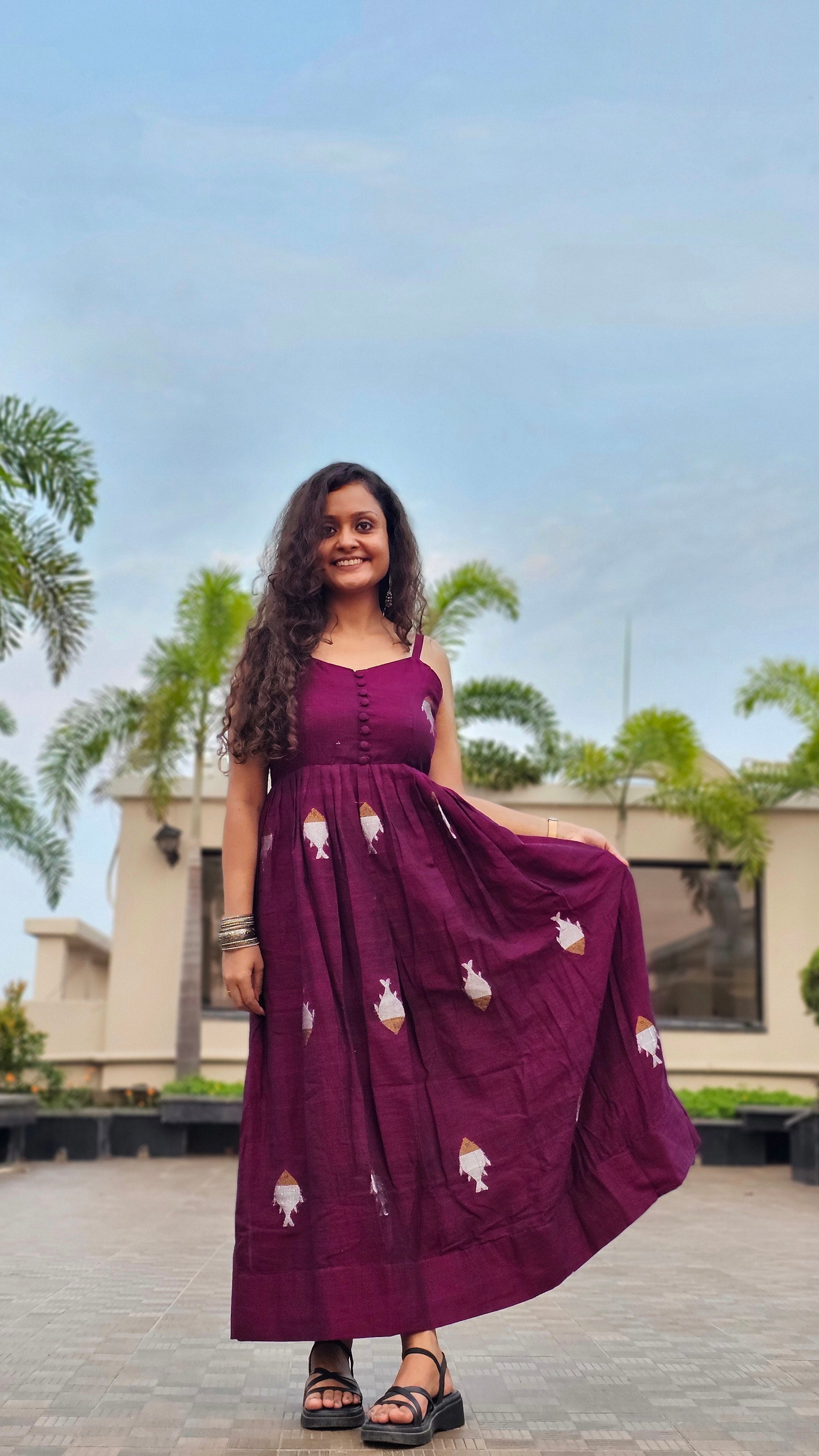 Fish Jamdani Dress