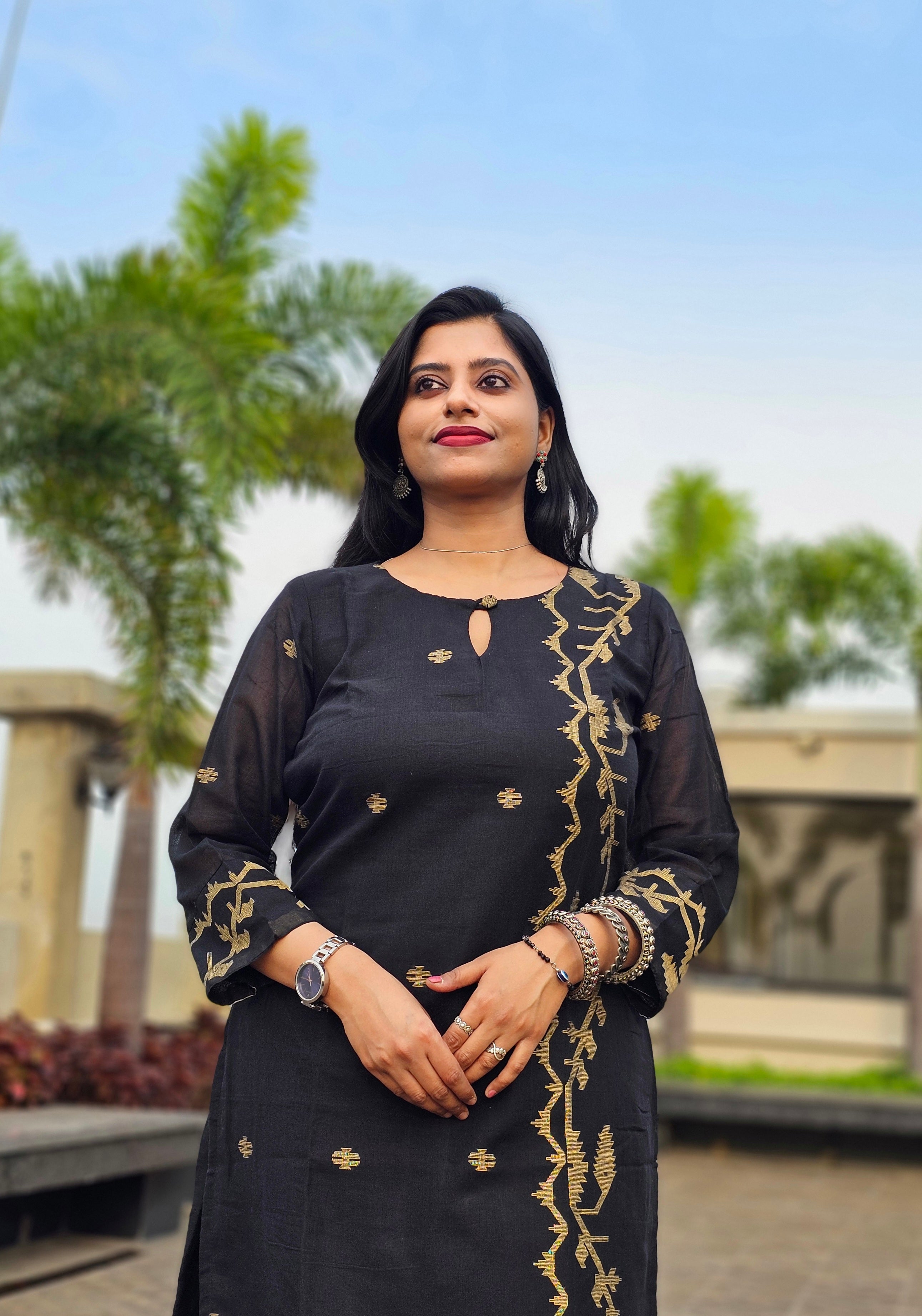 Handloom Jamdani Kurti