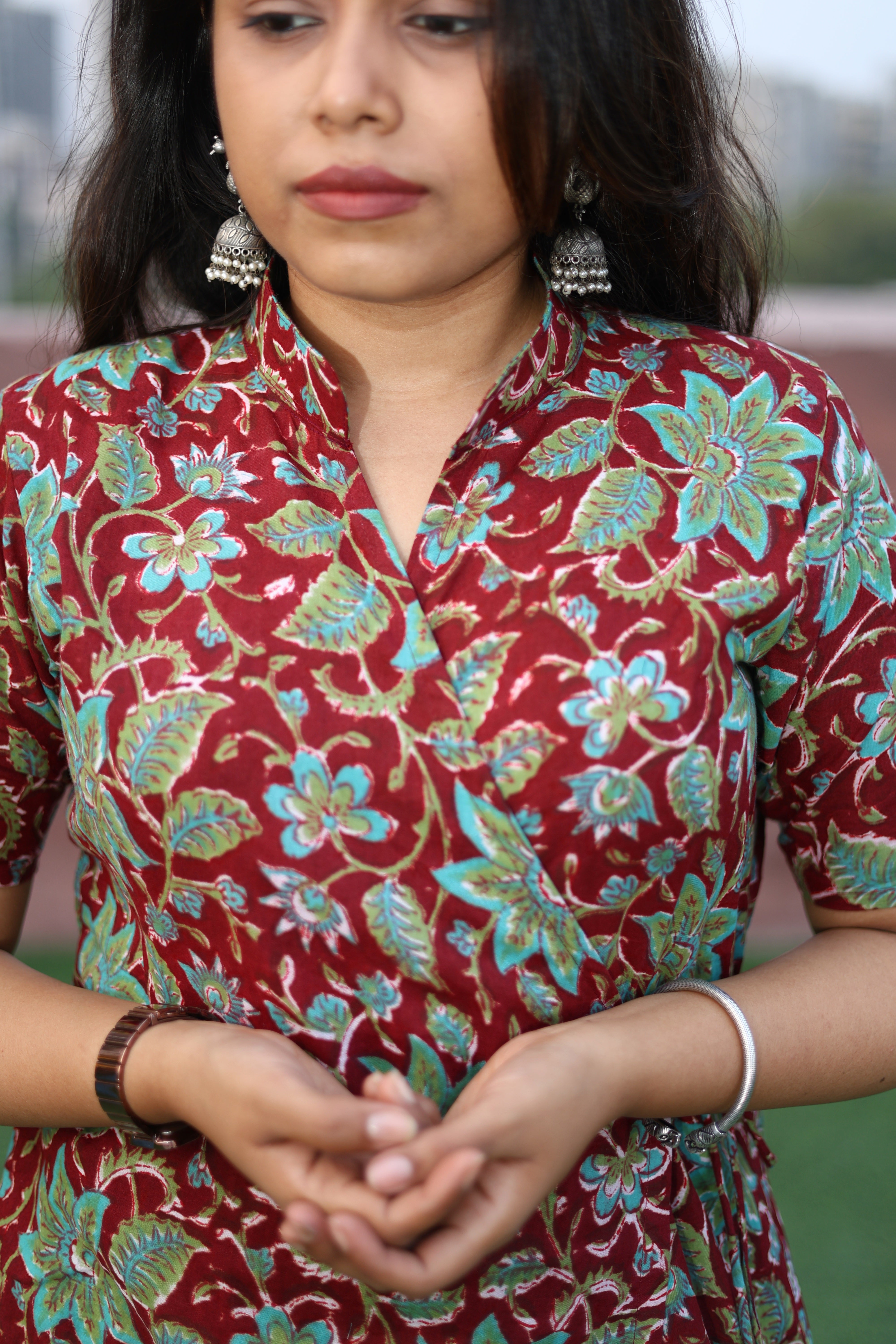 Sangeneri Kurta Pant Set